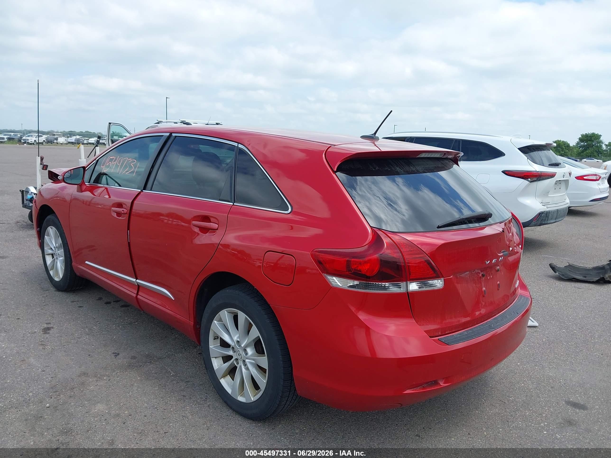 2013 Toyota Venza Le Red vin: 4T3BA3BB4DU034935