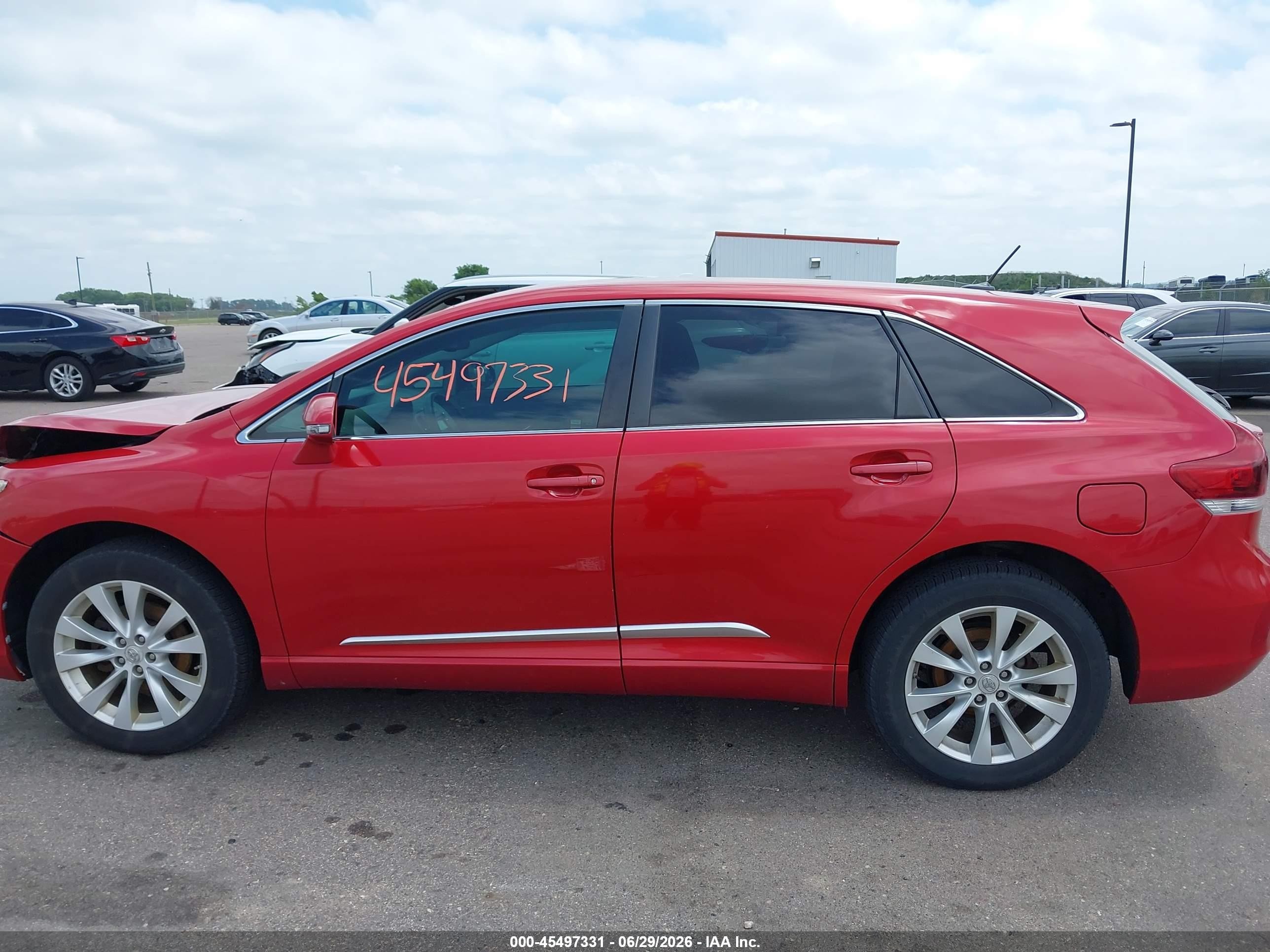 2013 Toyota Venza Le Red vin: 4T3BA3BB4DU034935