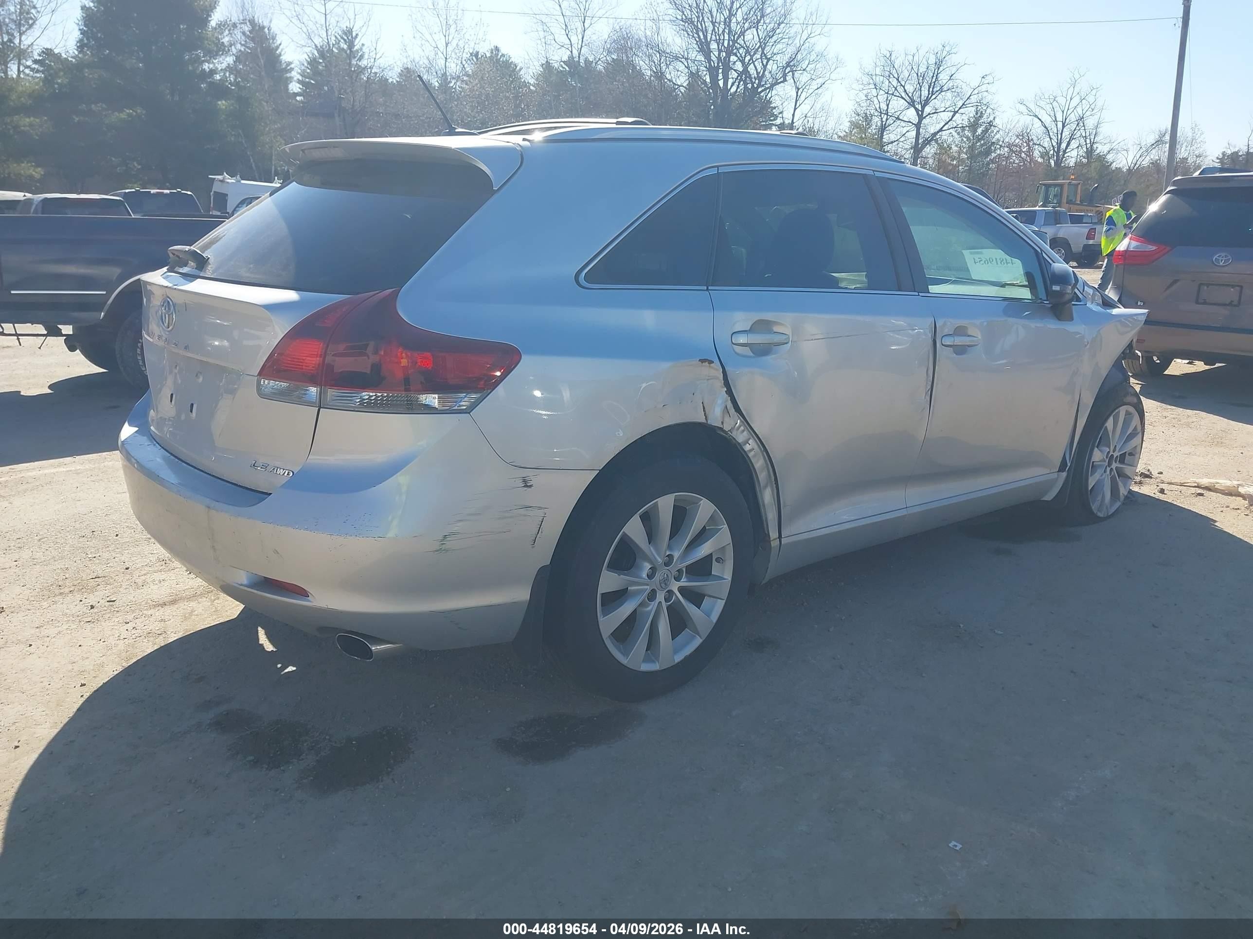 2013 Toyota Venza Le Silver vin: 4T3BA3BB4DU035776