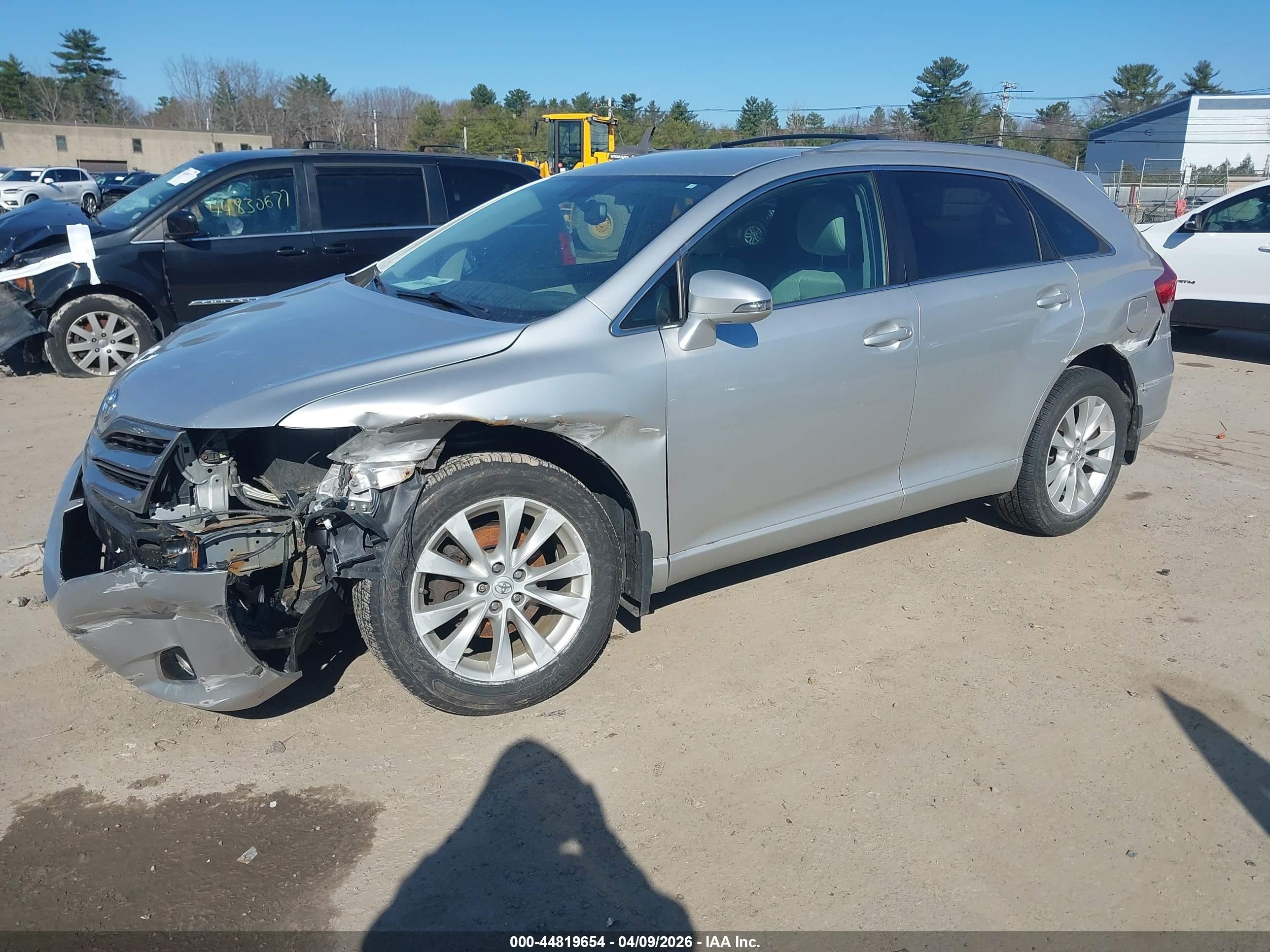2013 Toyota Venza Le Silver vin: 4T3BA3BB4DU035776