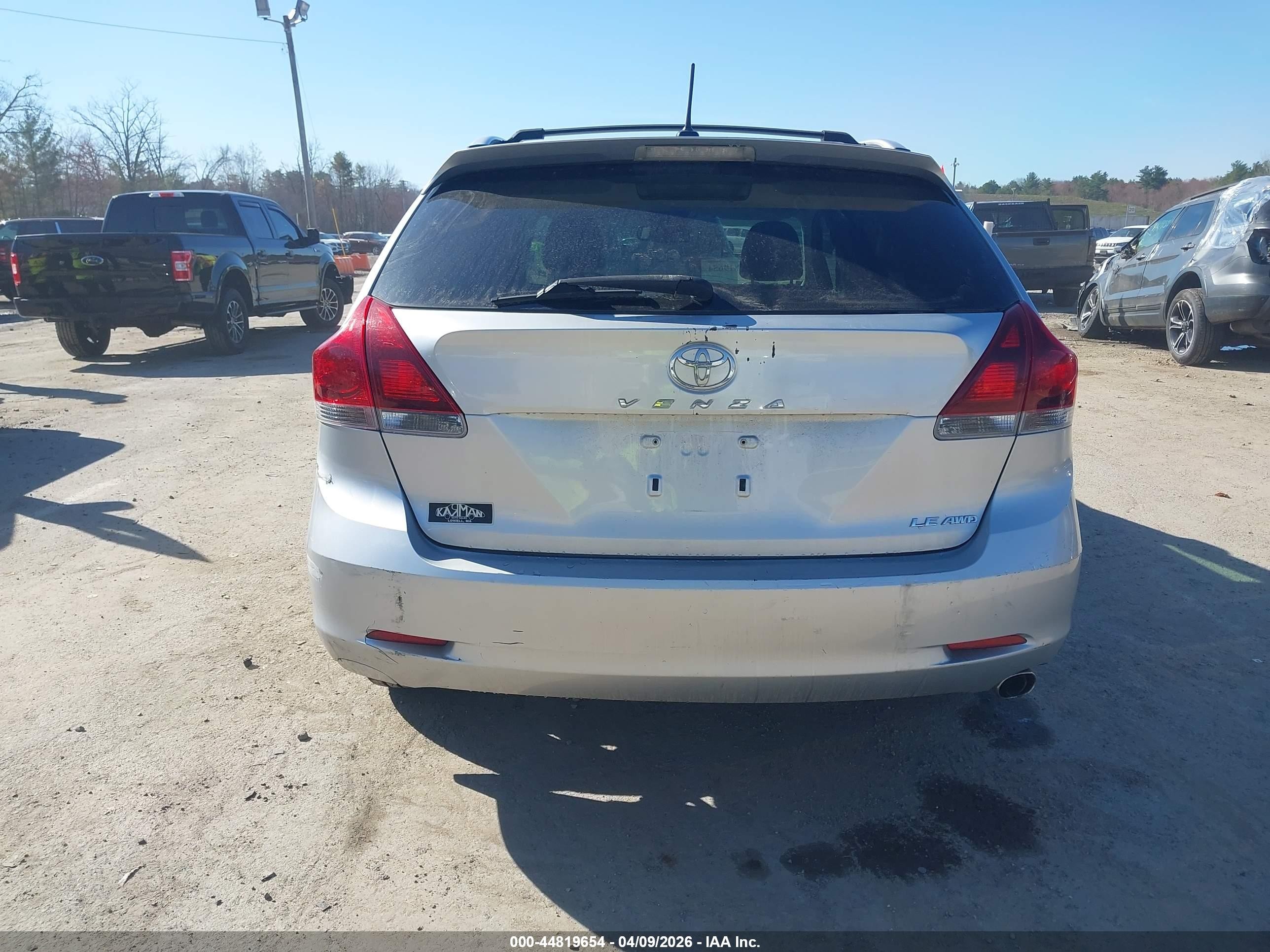 2013 Toyota Venza Le Silver vin: 4T3BA3BB4DU035776