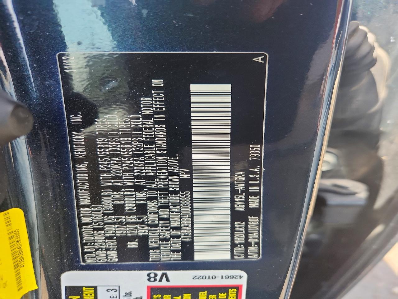 2013 Toyota Venza Xle Black vin: 4T3BA3BB4DU038855