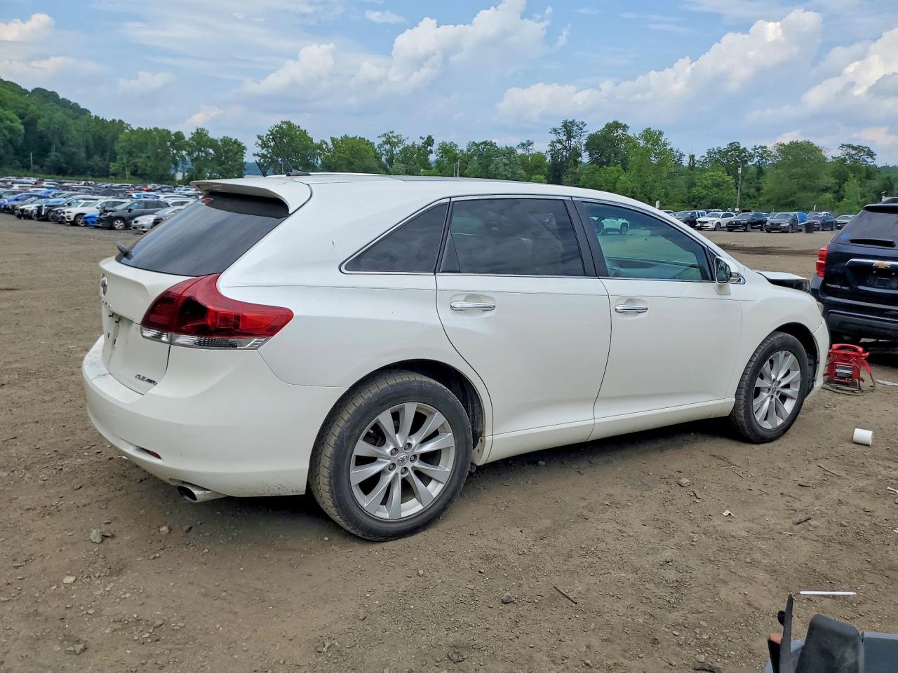 2013 Toyota Venza Xle White vin: 4T3BA3BB4DU042453