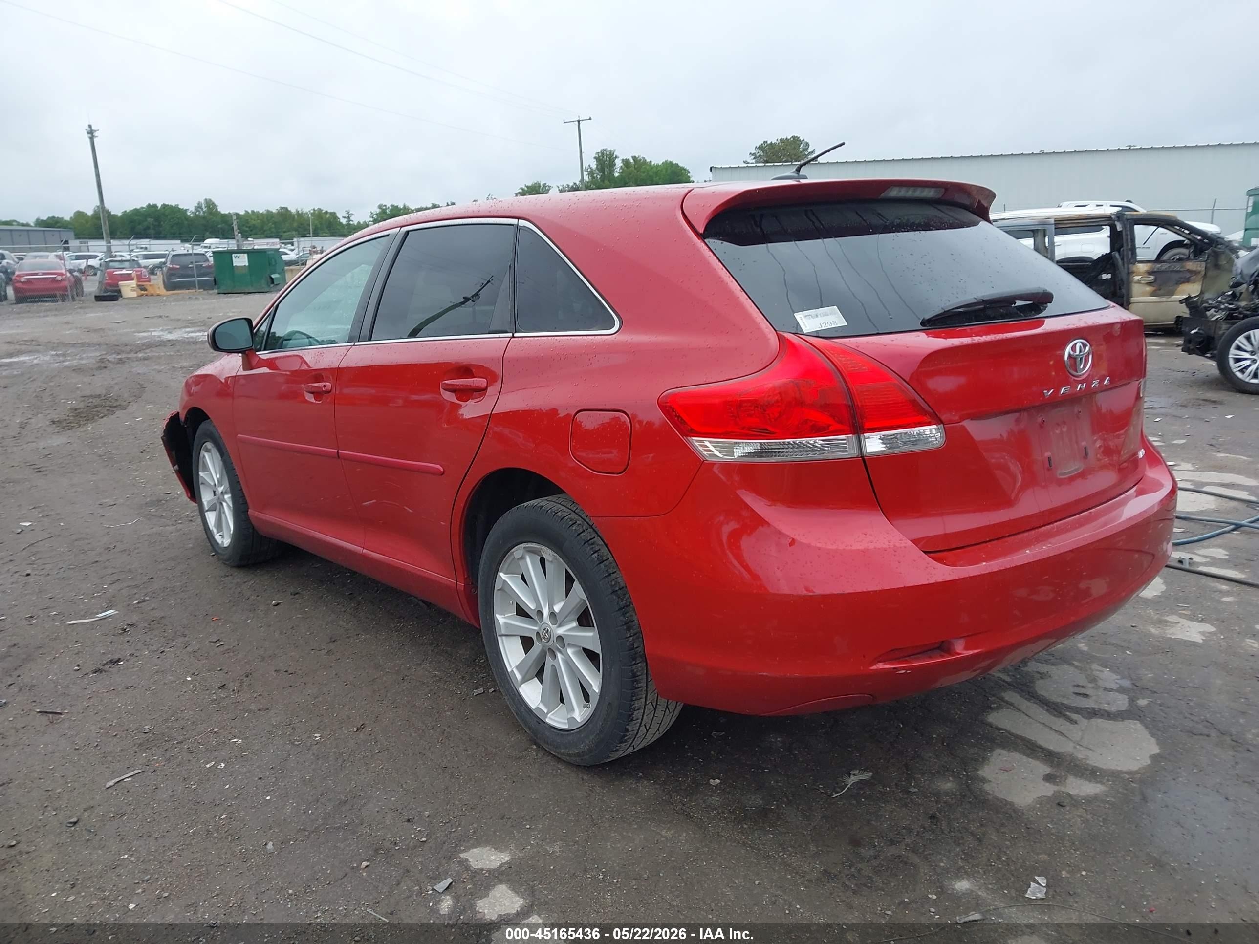 2010 Toyota Venza   Red vin: 4T3BA3BB5AU018013