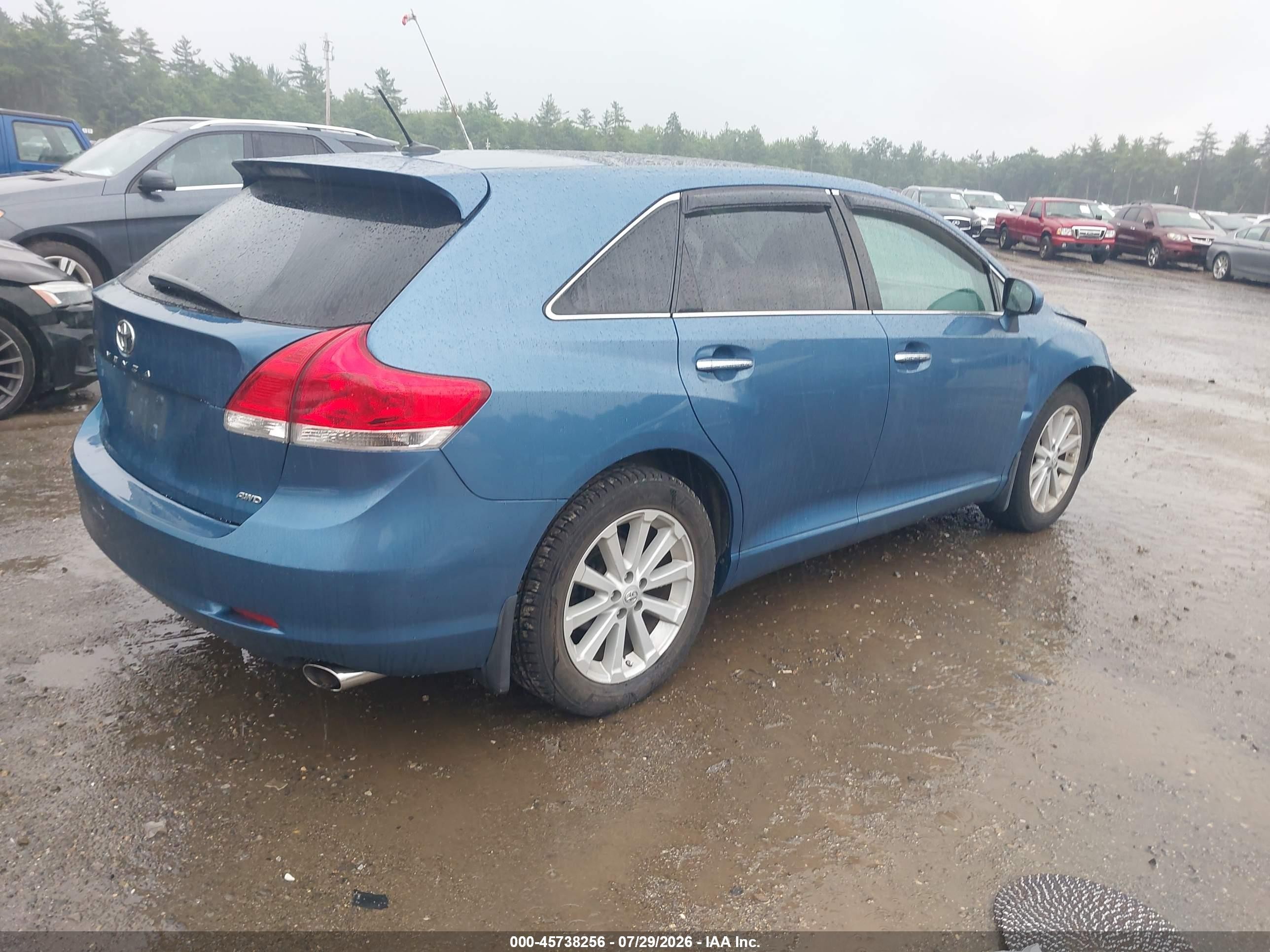 2011 Toyota Venza   Blue vin: 4T3BA3BB5BU023018