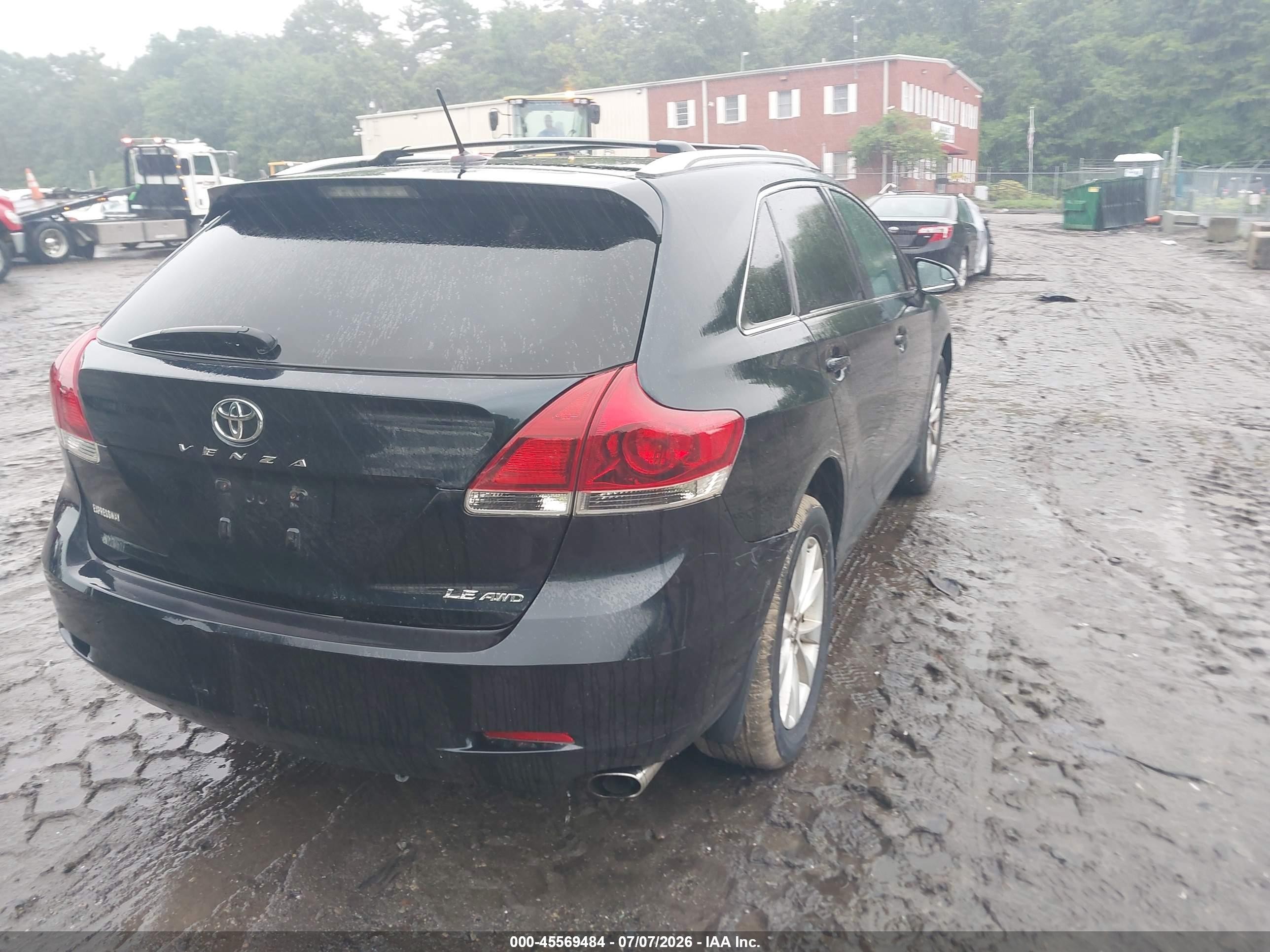 2013 Toyota Venza Le Black vin: 4T3BA3BB5DU034765