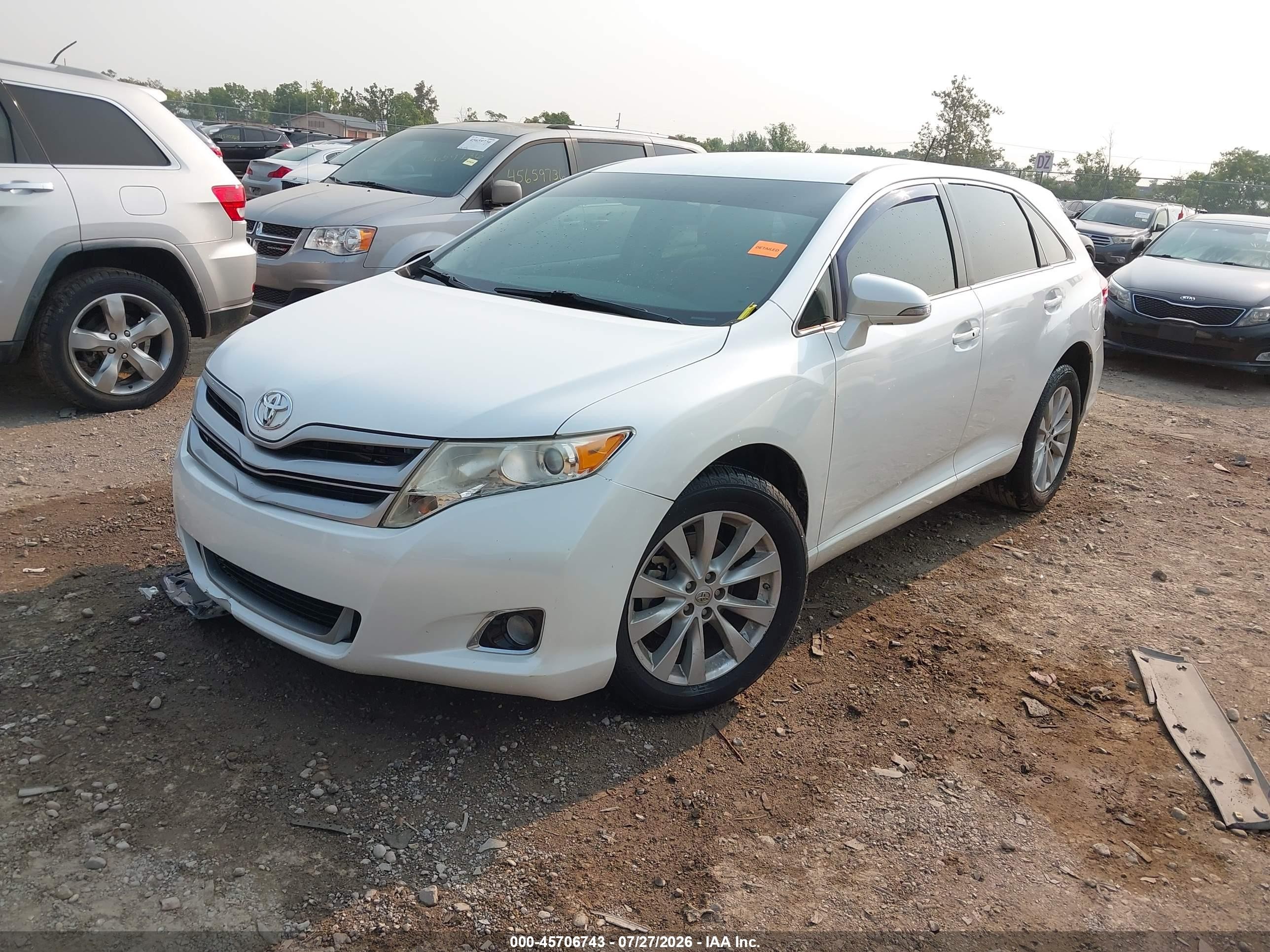 2015 Toyota Venza Le White vin: 4T3BA3BB5FU069308