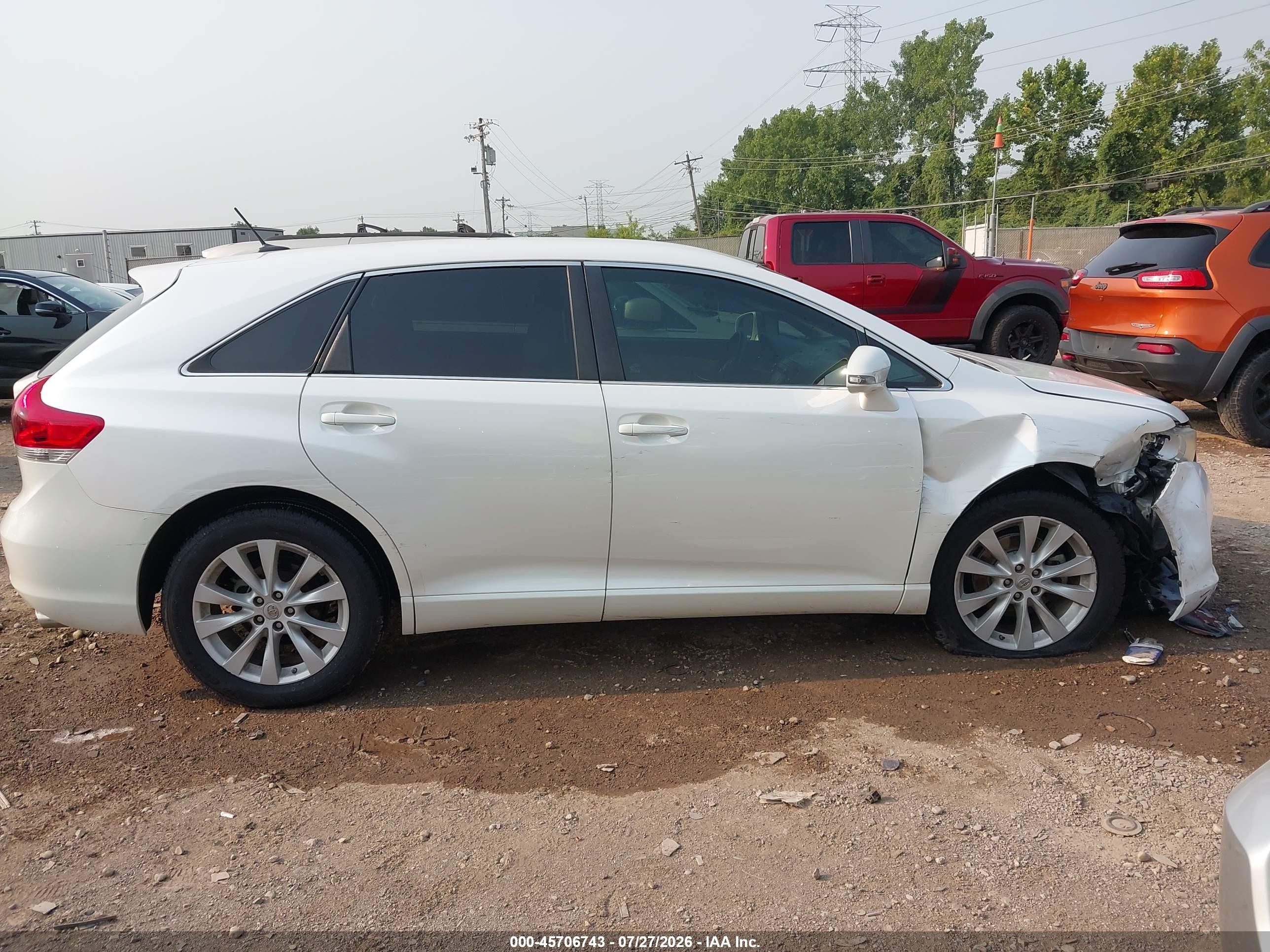 2015 Toyota Venza Le White vin: 4T3BA3BB5FU069308