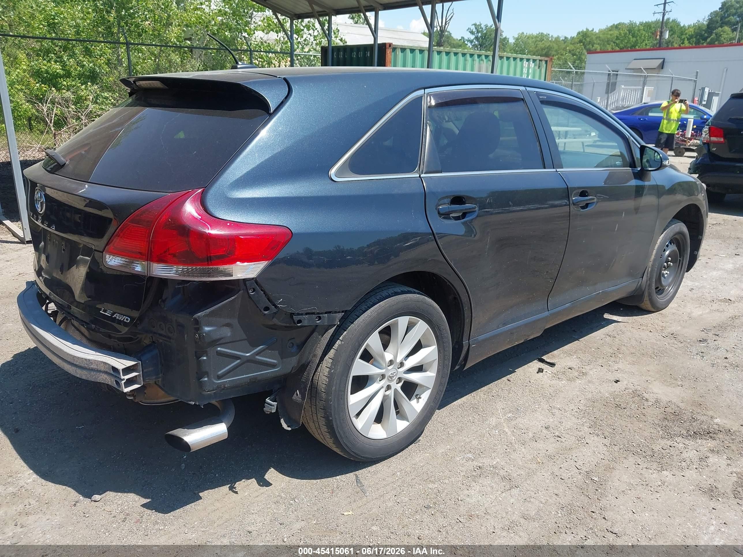2015 Toyota Venza Le Dark Blue vin: 4T3BA3BB5FU073925