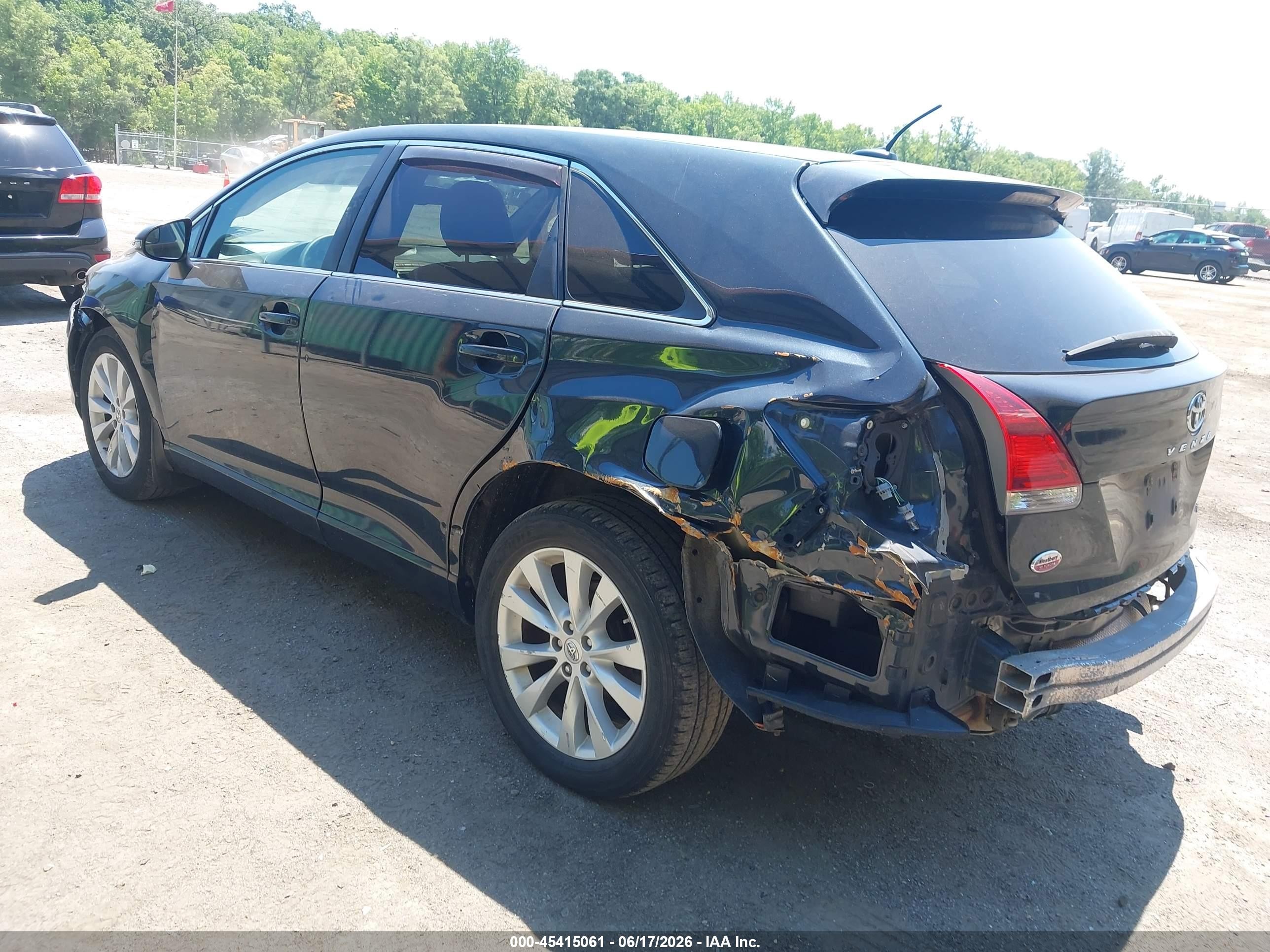 2015 Toyota Venza Le Dark Blue vin: 4T3BA3BB5FU073925