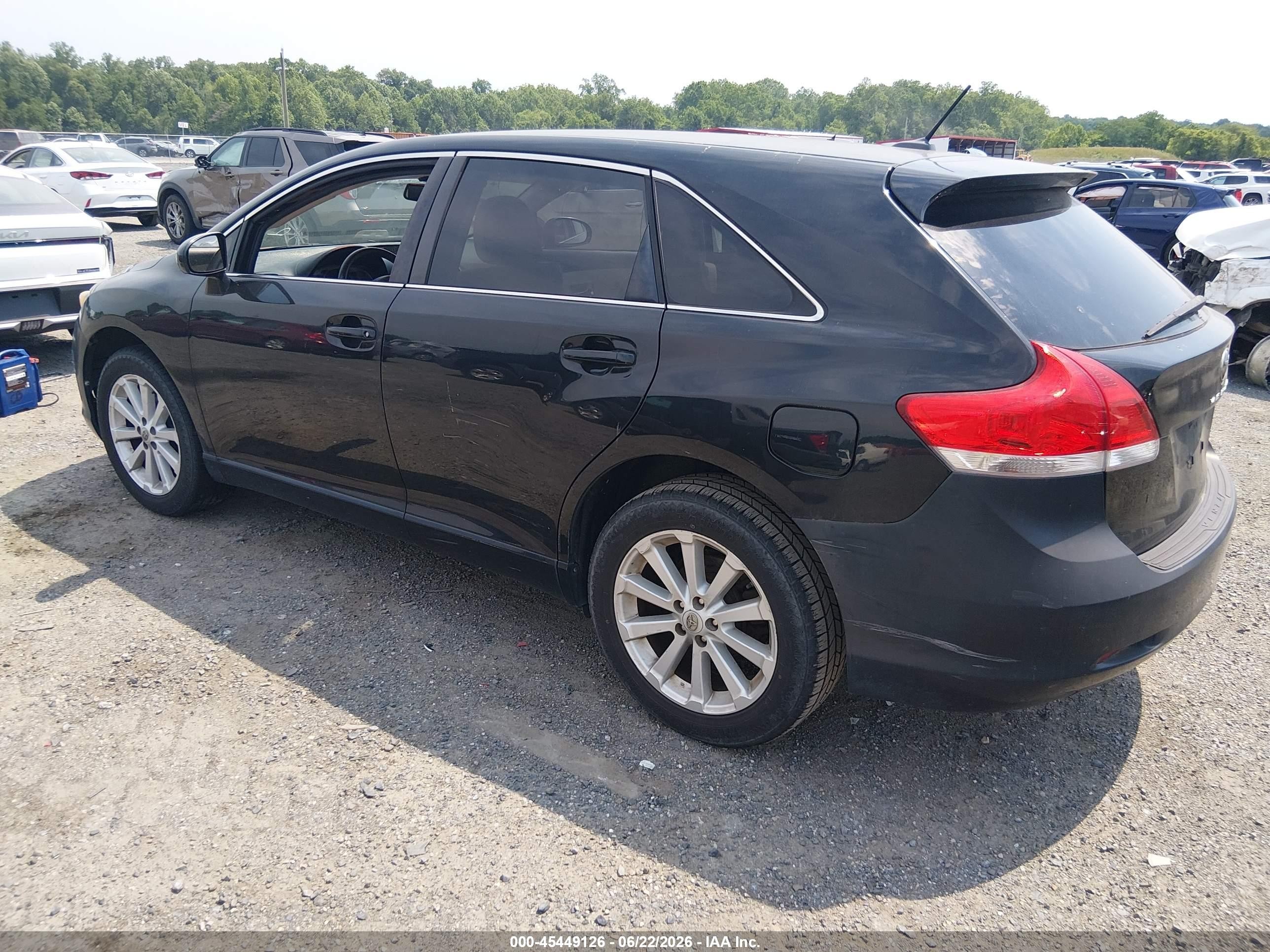 2010 Toyota Venza   Black vin: 4T3BA3BB6AU011801