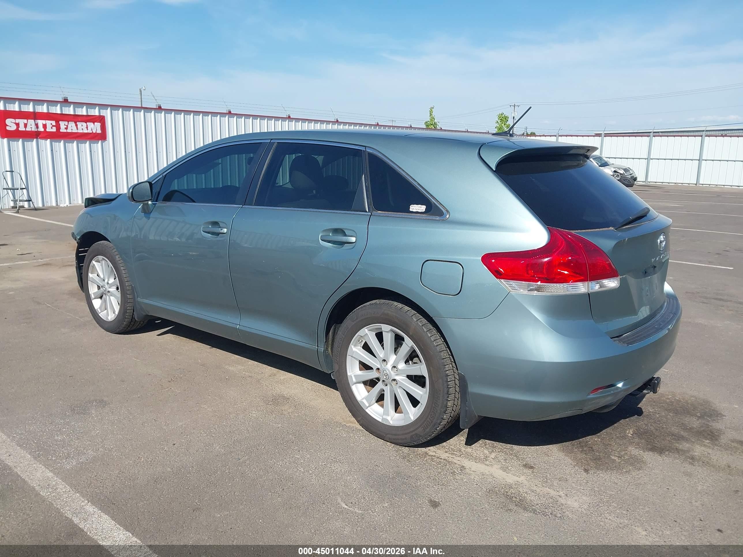 2010 Toyota Venza   Бирюзовый vin: 4T3BA3BB6AU018750
