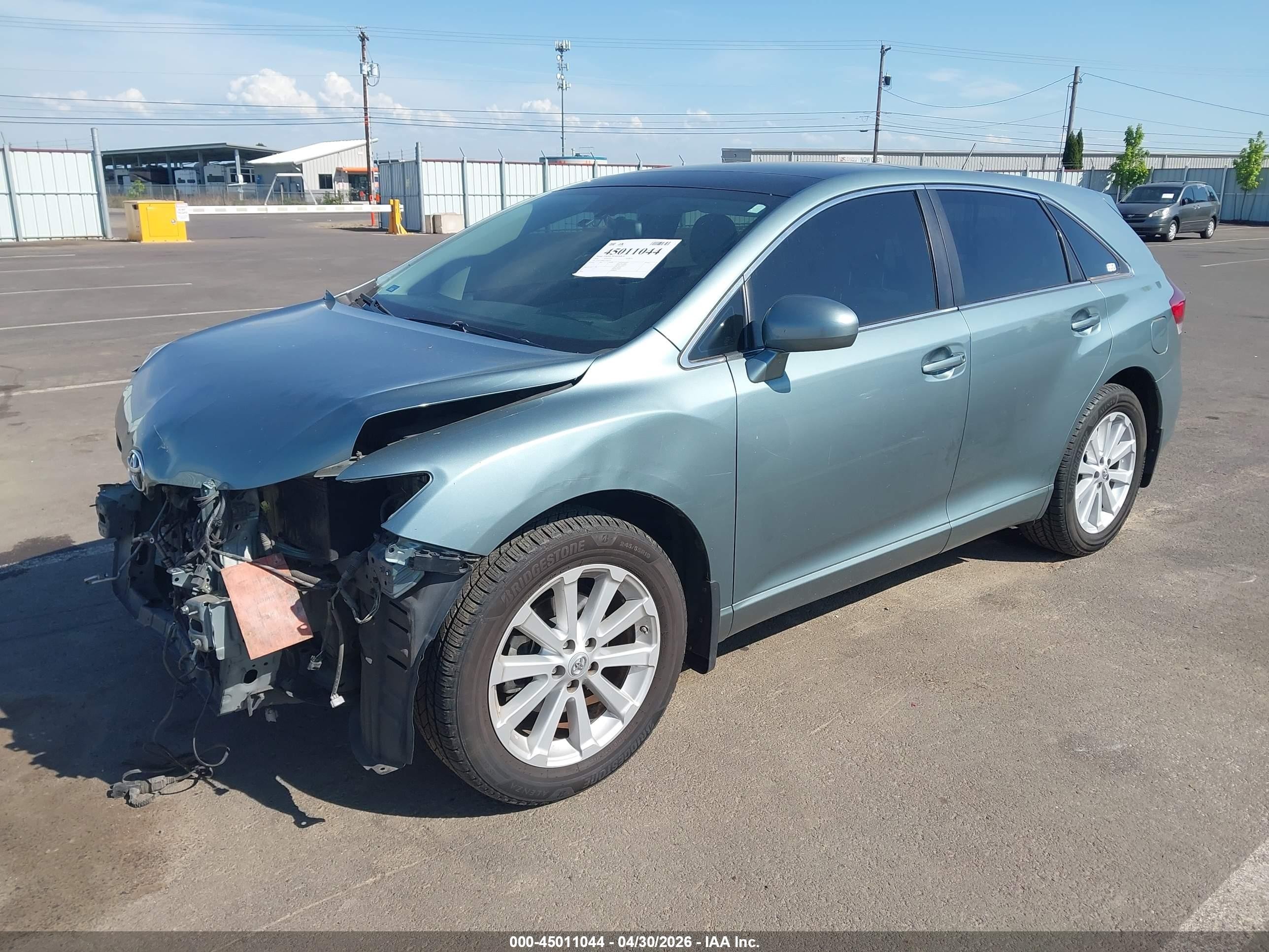 2010 Toyota Venza   Бирюзовый vin: 4T3BA3BB6AU018750