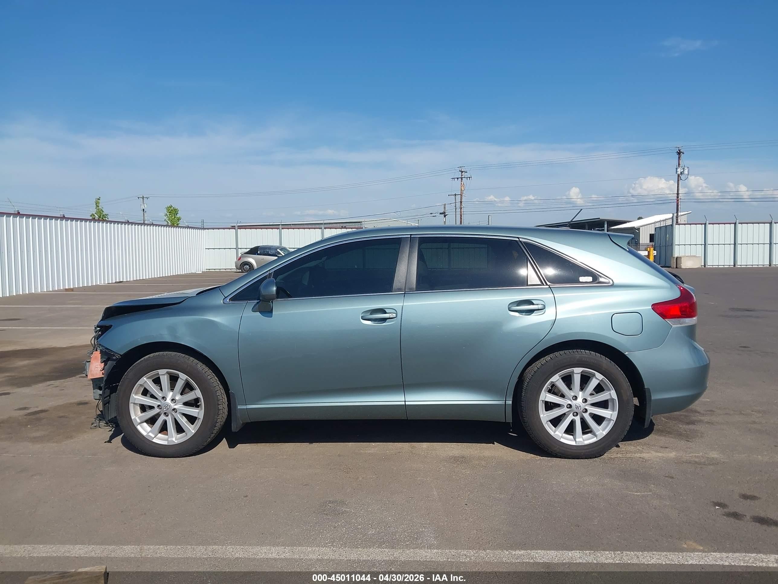 2010 Toyota Venza   Бирюзовый vin: 4T3BA3BB6AU018750