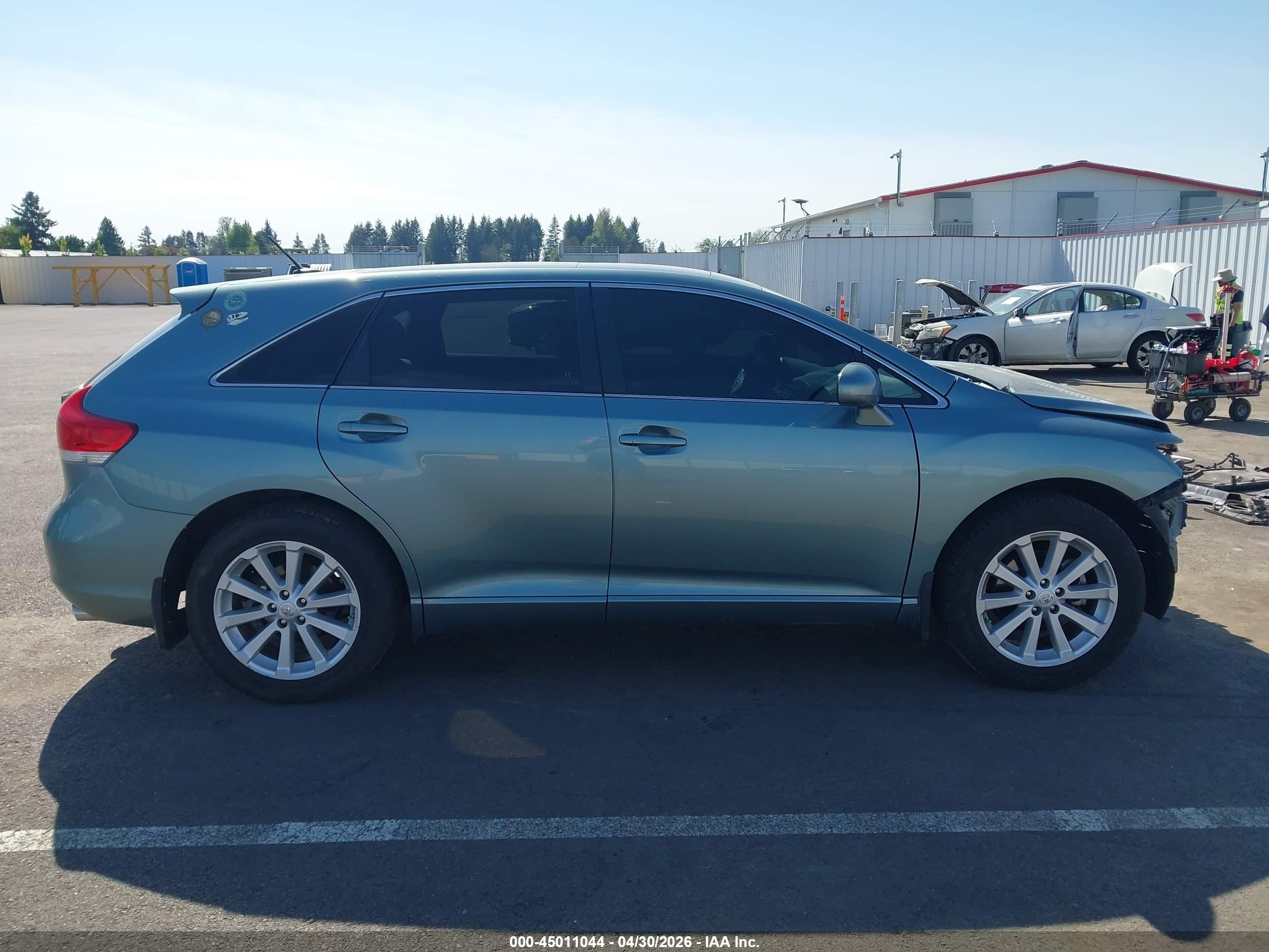 2010 Toyota Venza   Бирюзовый vin: 4T3BA3BB6AU018750
