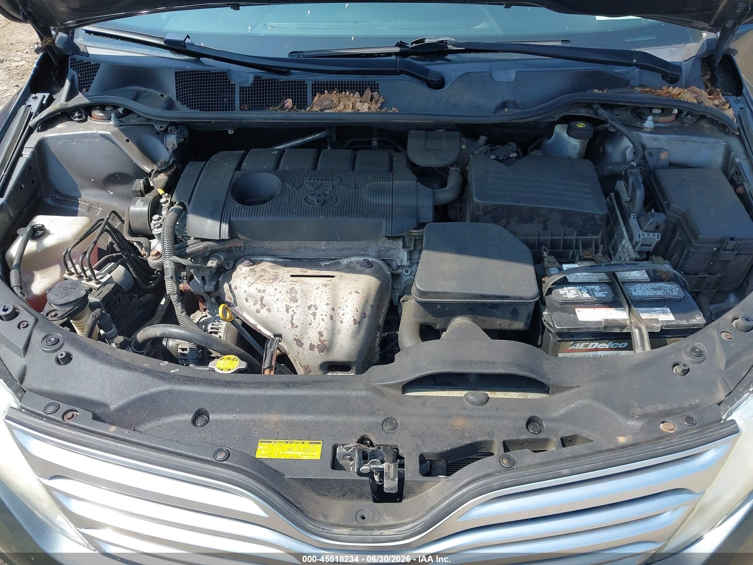 2011 Toyota Venza   Серый vin: 4T3BA3BB6BU021603