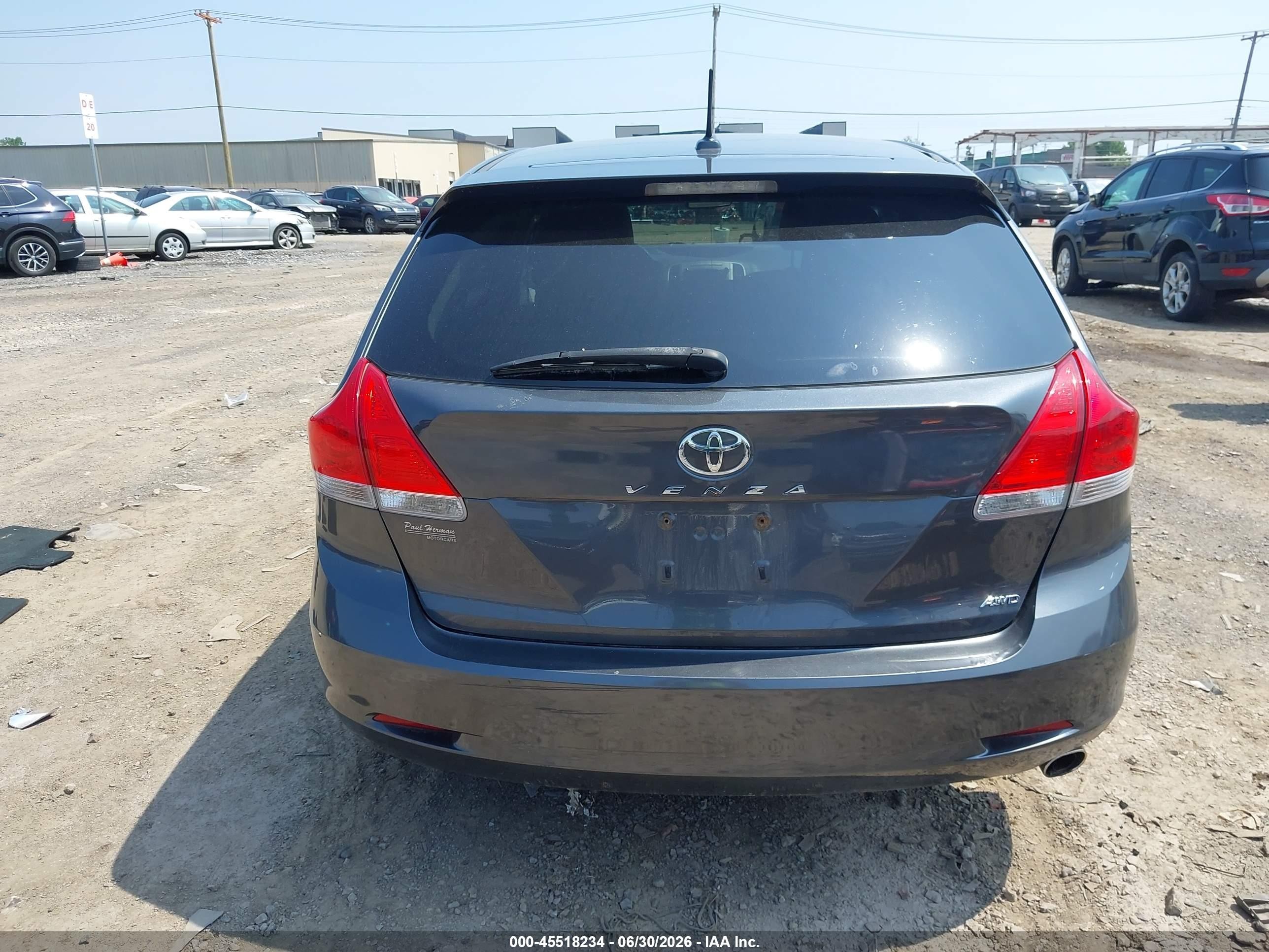 2011 Toyota Venza   Серый vin: 4T3BA3BB6BU021603