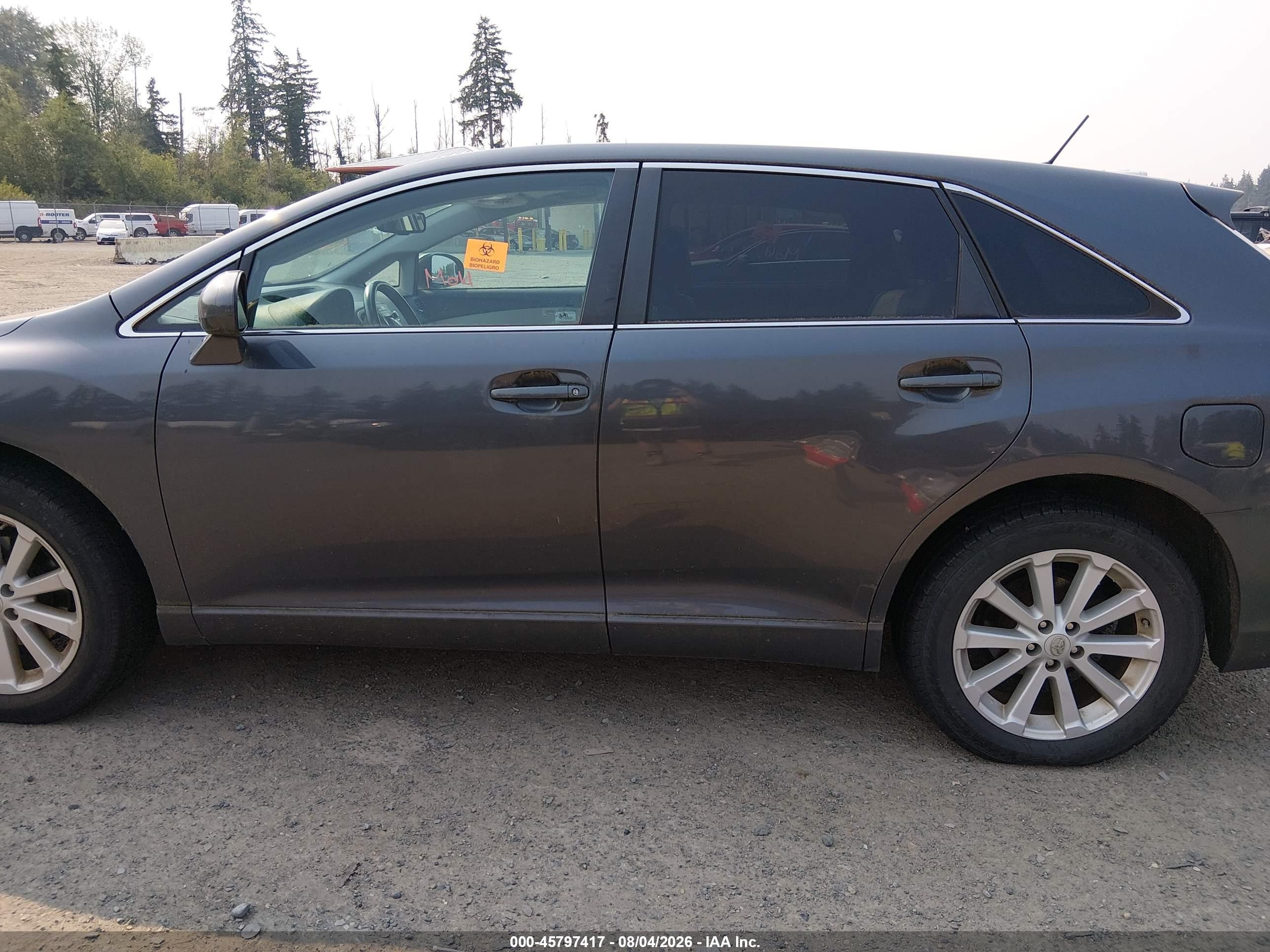 2011 Toyota Venza   Gray vin: 4T3BA3BB6BU024047