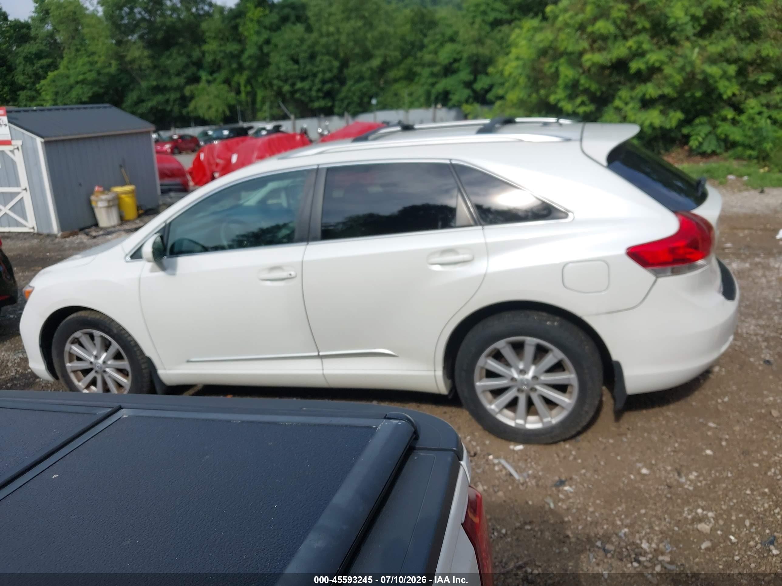 2011 Toyota Venza   White vin: 4T3BA3BB6BU026218