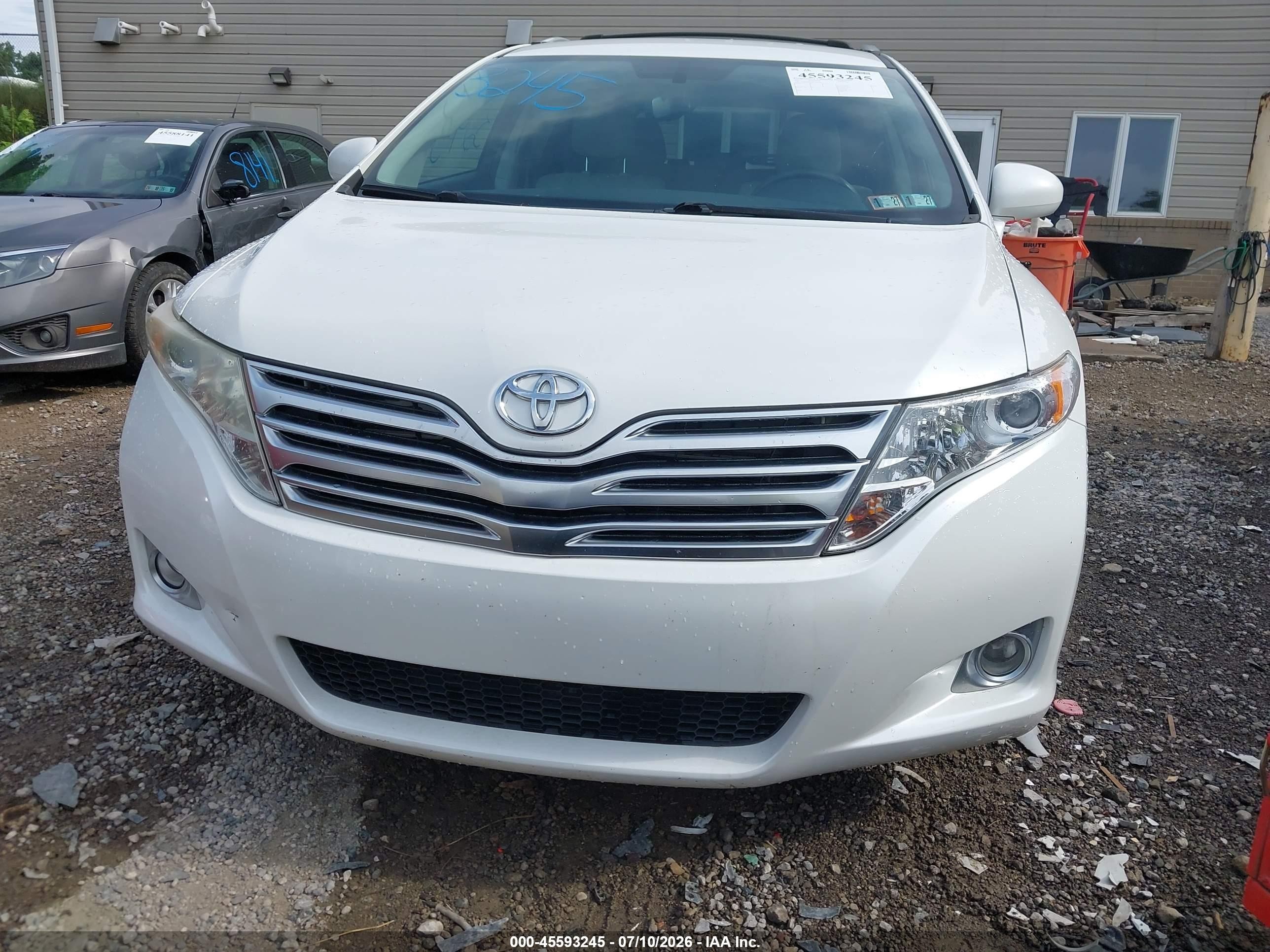 2011 Toyota Venza   White vin: 4T3BA3BB6BU026218