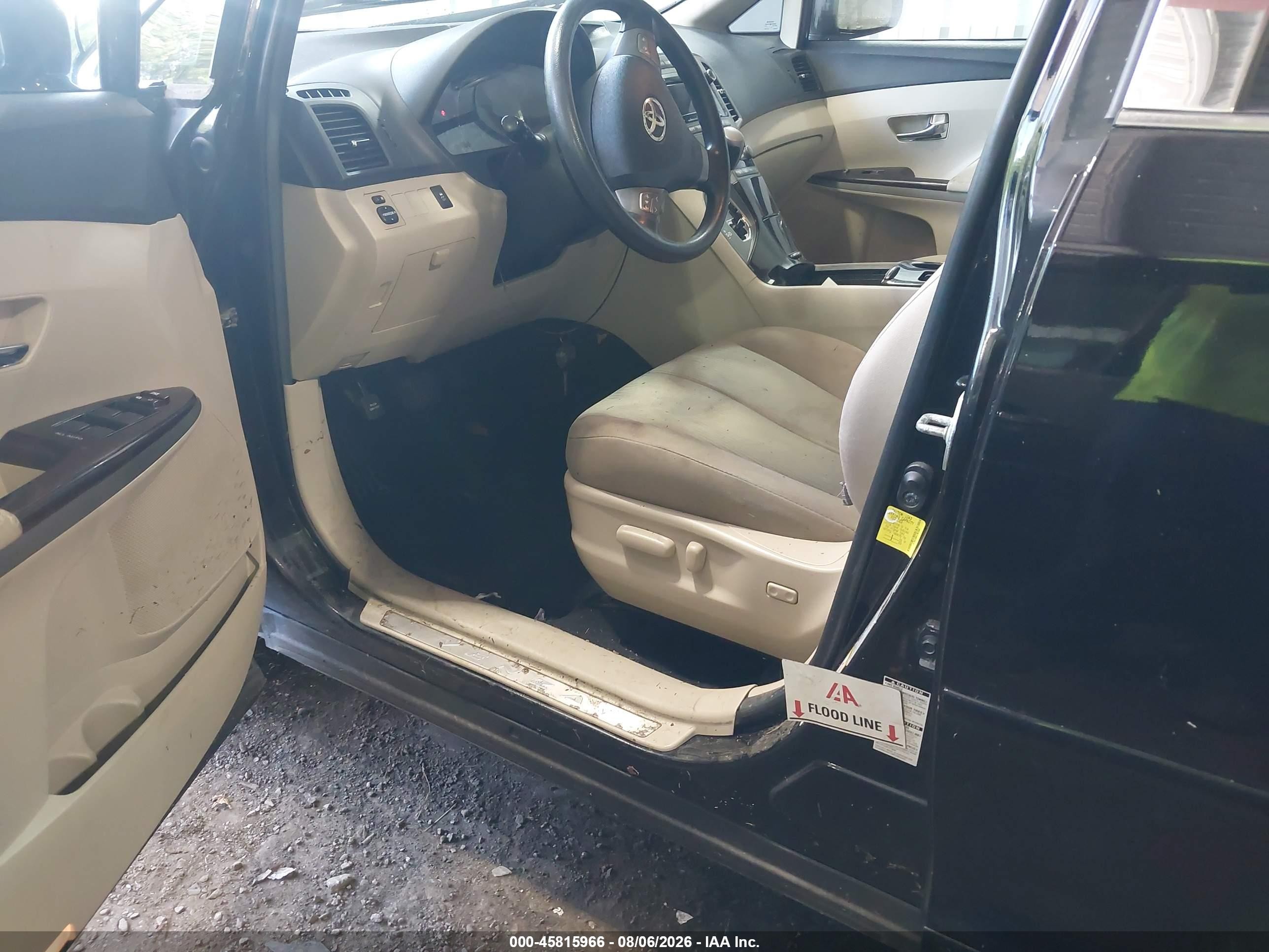 2012 Toyota Venza Le Black vin: 4T3BA3BB6CU032666