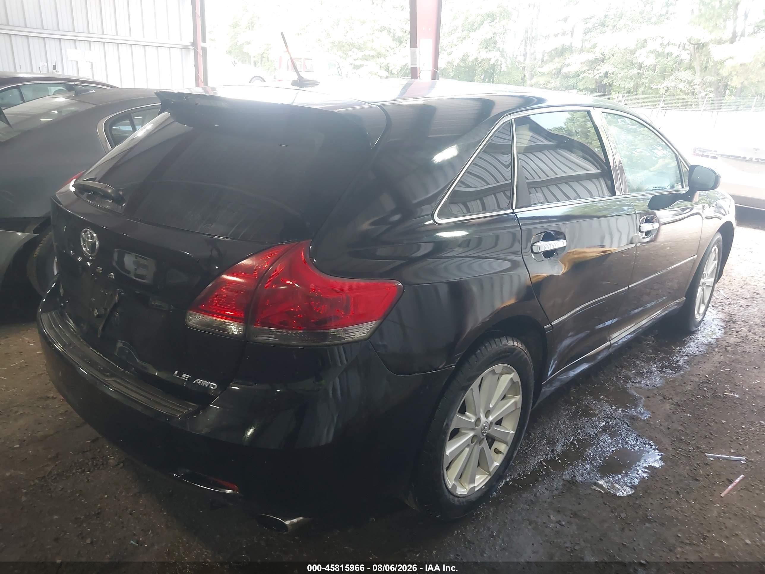 2012 Toyota Venza Le Black vin: 4T3BA3BB6CU032666