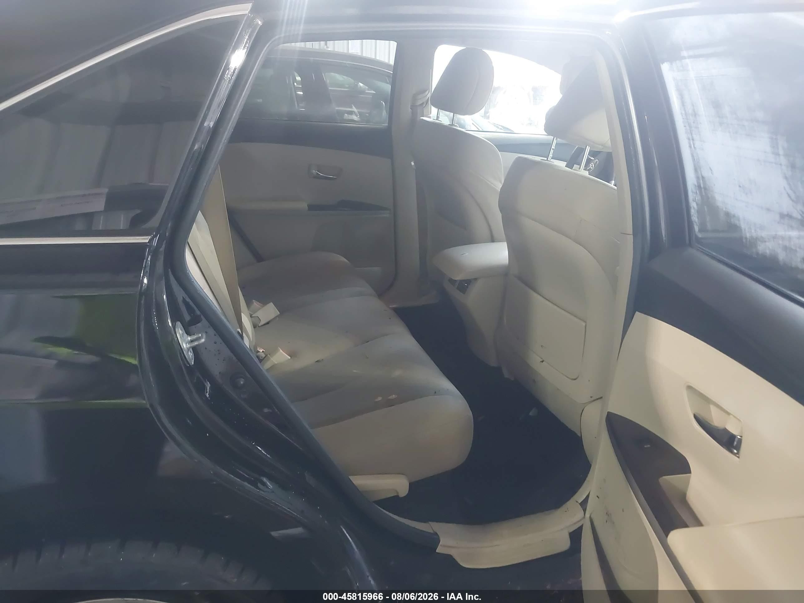 2012 Toyota Venza Le Black vin: 4T3BA3BB6CU032666