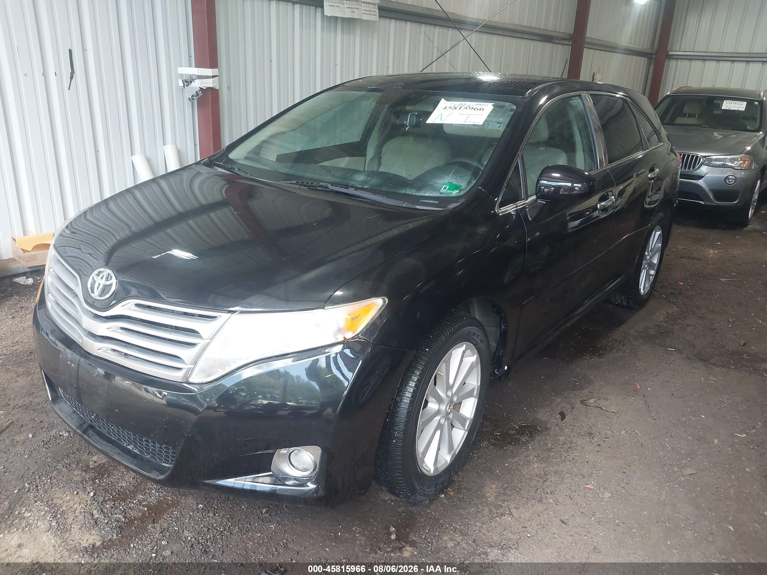 2012 Toyota Venza Le Black vin: 4T3BA3BB6CU032666
