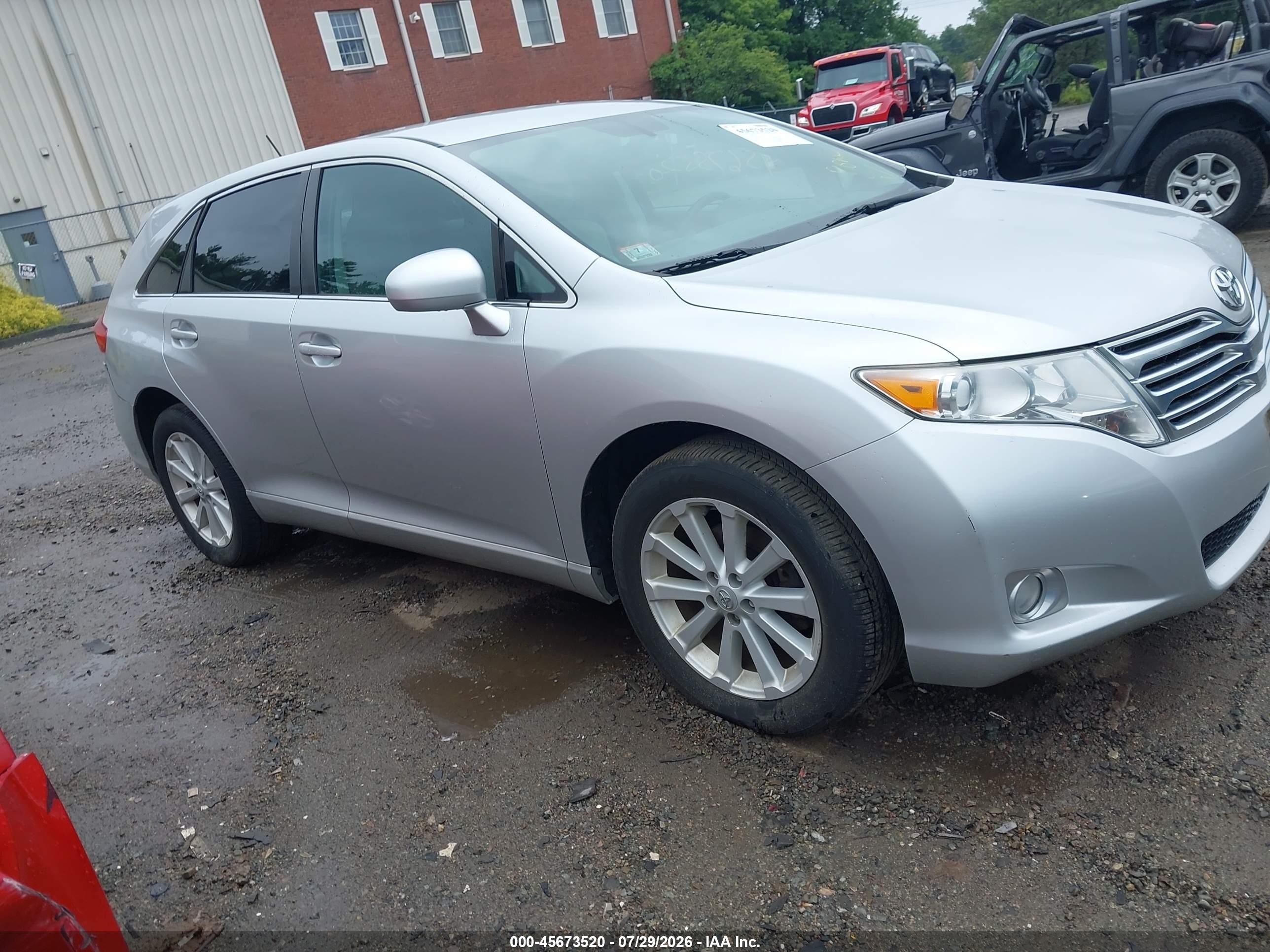2012 Toyota Venza Le Silver vin: 4T3BA3BB6CU032974