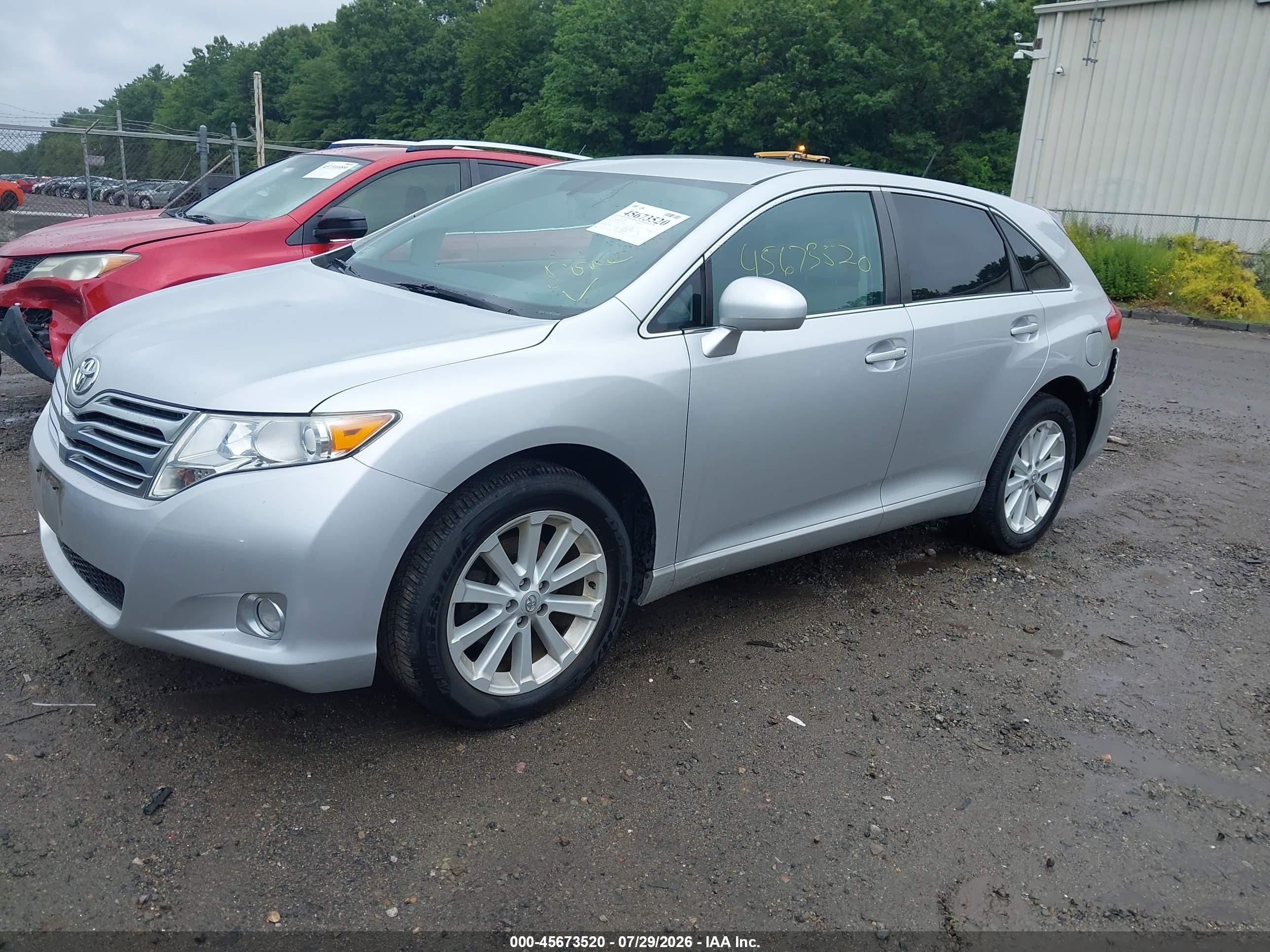 2012 Toyota Venza Le Серебряный vin: 4T3BA3BB6CU032974