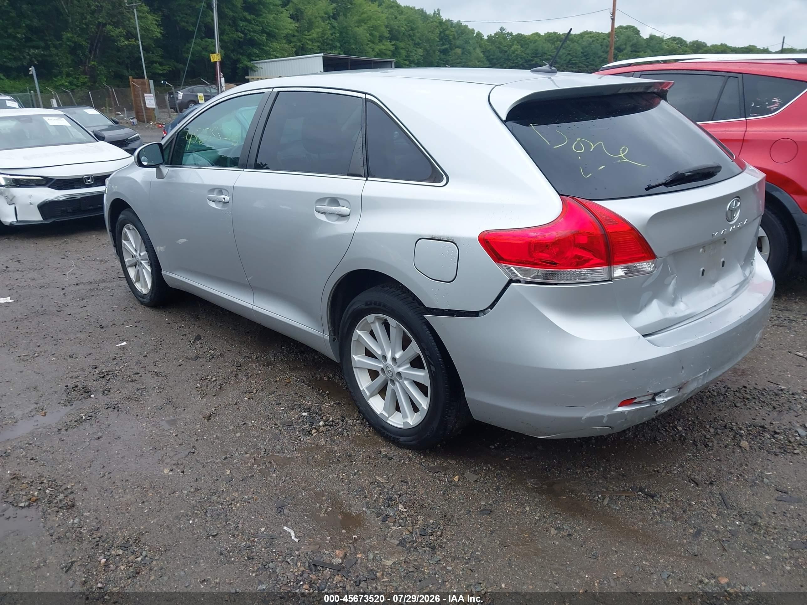 2012 Toyota Venza Le Серебряный vin: 4T3BA3BB6CU032974