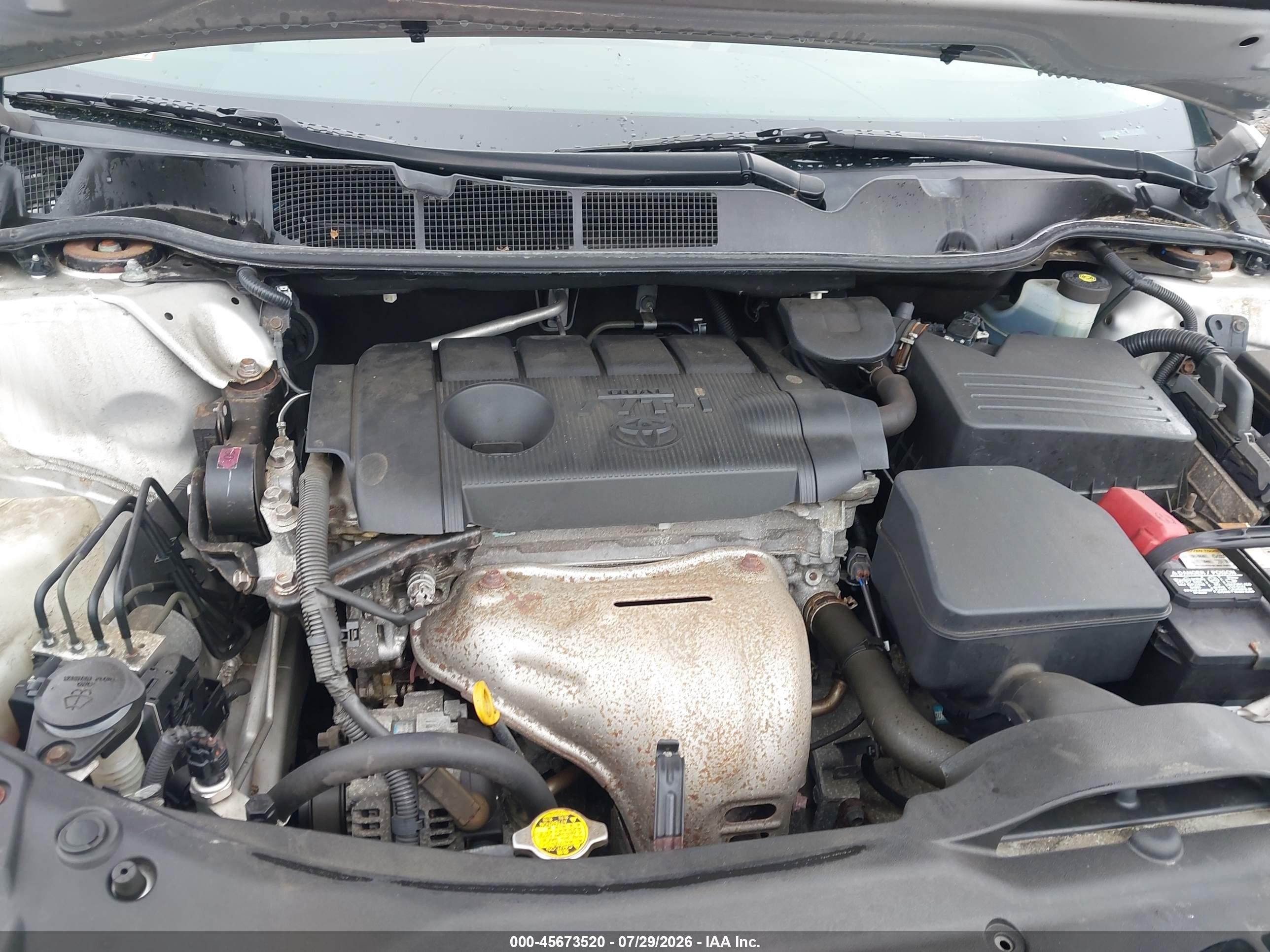 2012 Toyota Venza Le Серебряный vin: 4T3BA3BB6CU032974