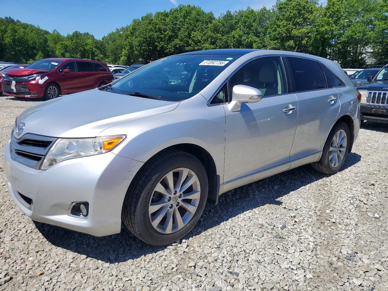 2013 Toyota Venza Silver vin: 4T3BA3BB6DU046441