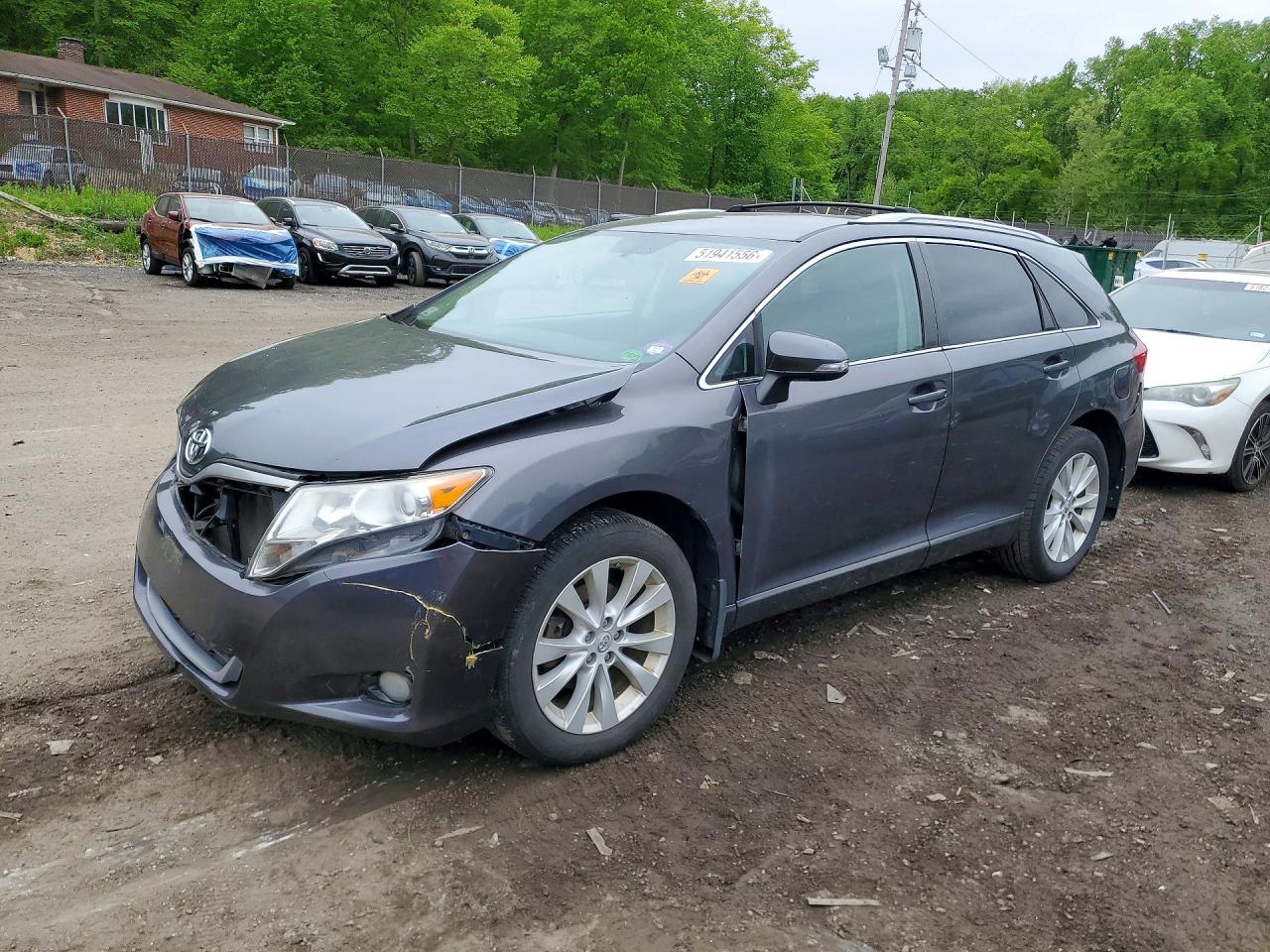 2013 Toyota Venza Le Gray vin: 4T3BA3BB6DU047427