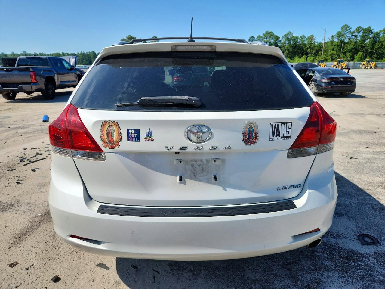 2013 Toyota Venza Le White vin: 4T3BA3BB6DU048836