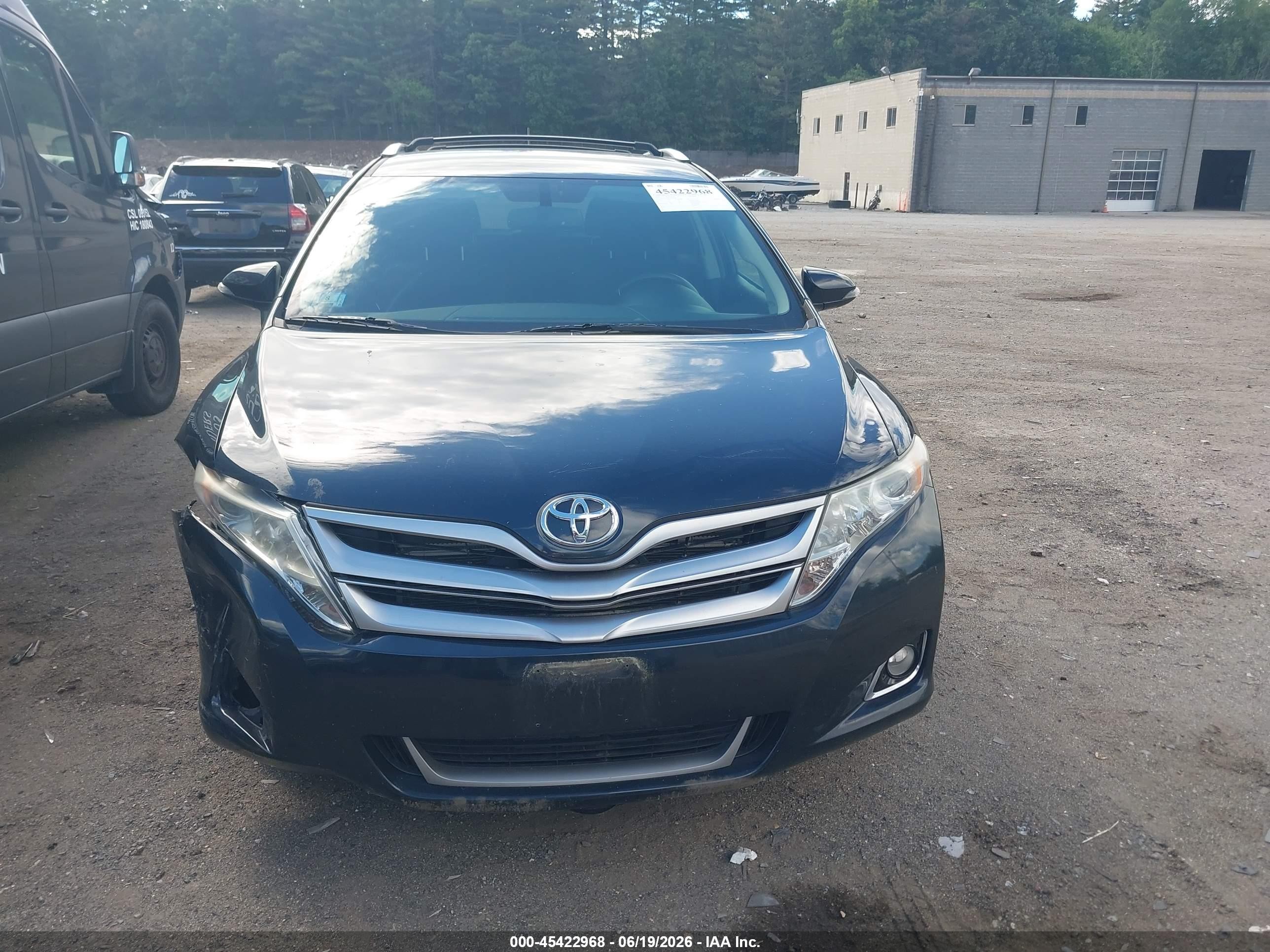 2014 Toyota Venza Le Dark Blue vin: 4T3BA3BB6EU052290