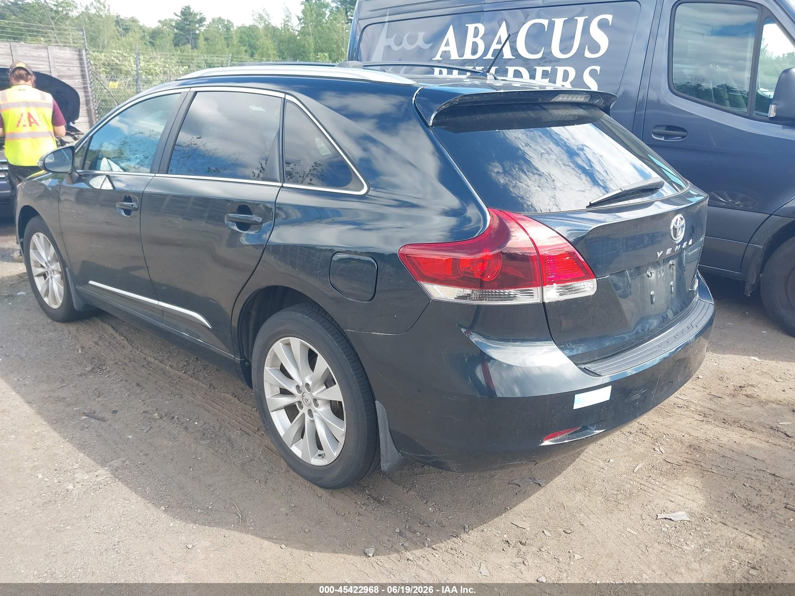 2014 Toyota Venza Le Dark Blue vin: 4T3BA3BB6EU052290