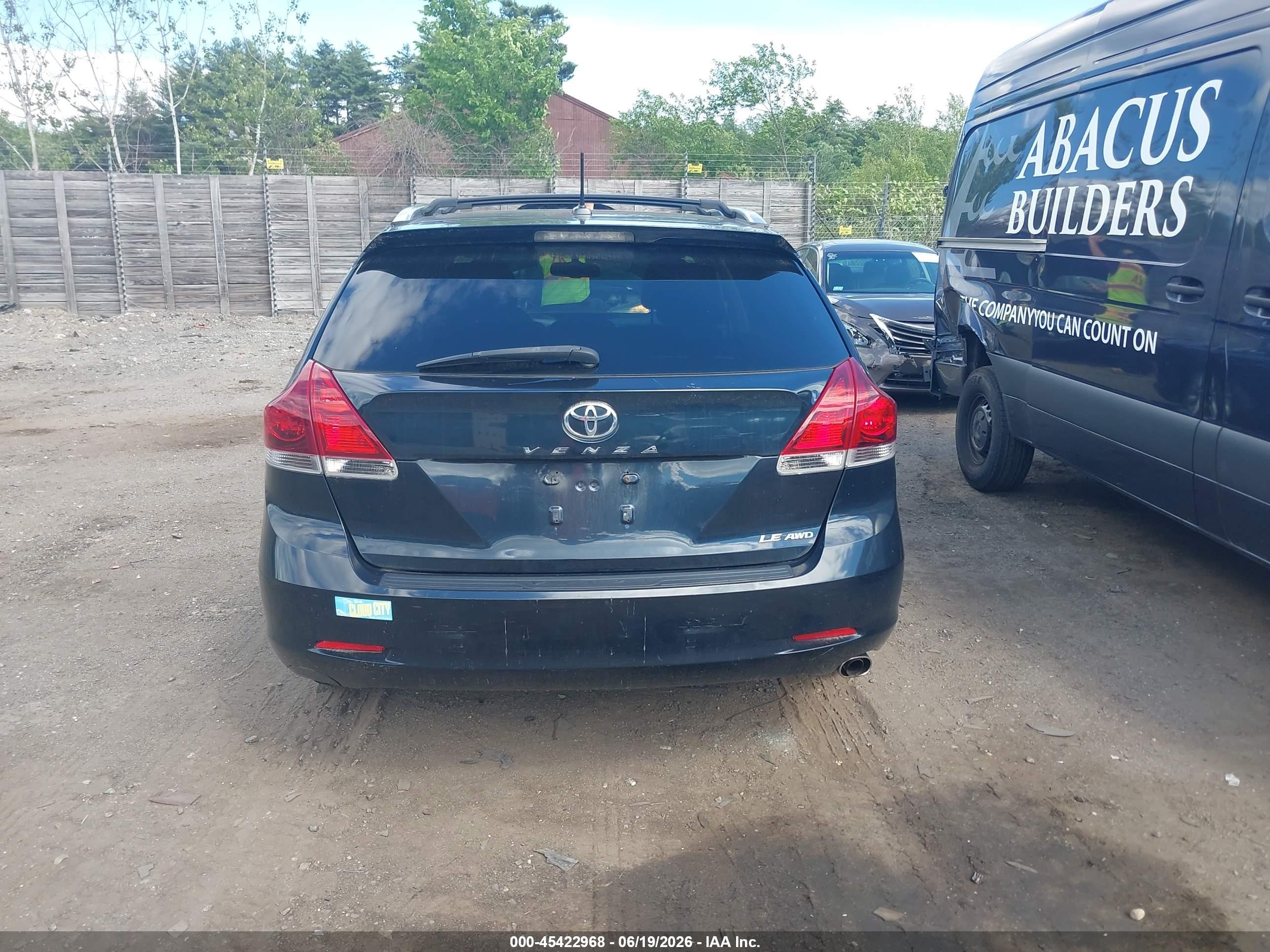 2014 Toyota Venza Le Dark Blue vin: 4T3BA3BB6EU052290