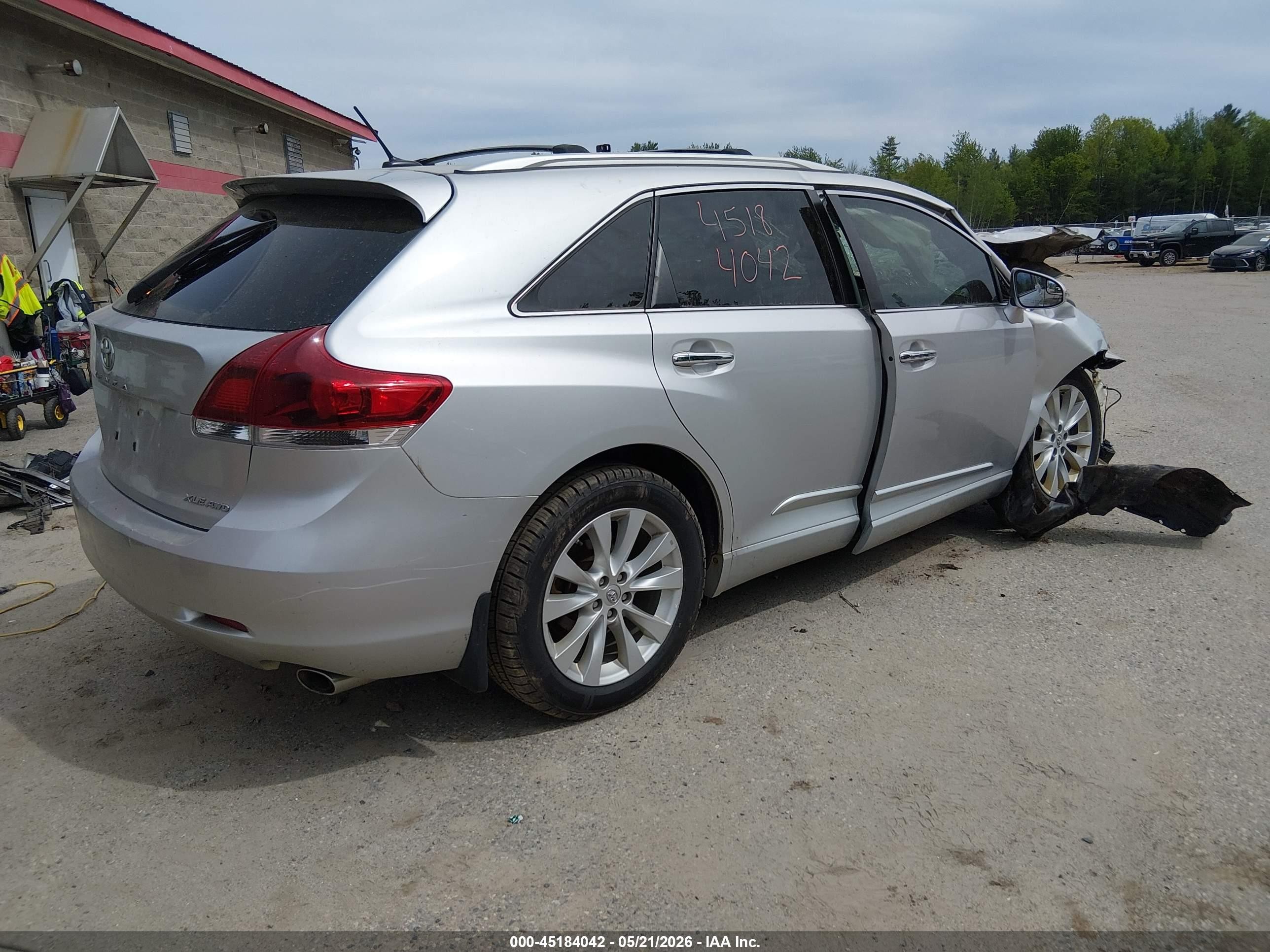 2014 Toyota Venza Xle Silver vin: 4T3BA3BB6EU055691