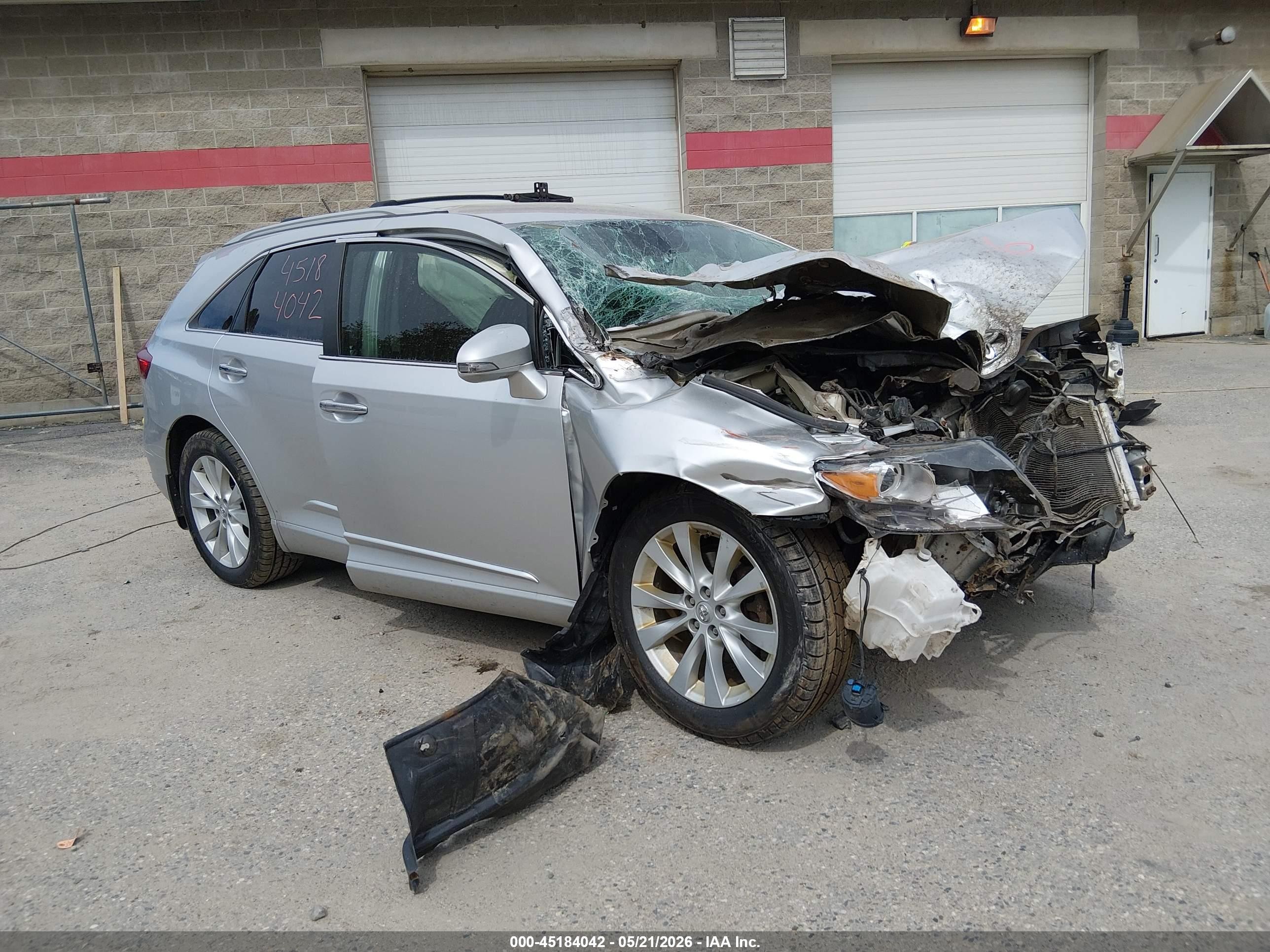 2014 Toyota Venza Xle Серебряный vin: 4T3BA3BB6EU055691