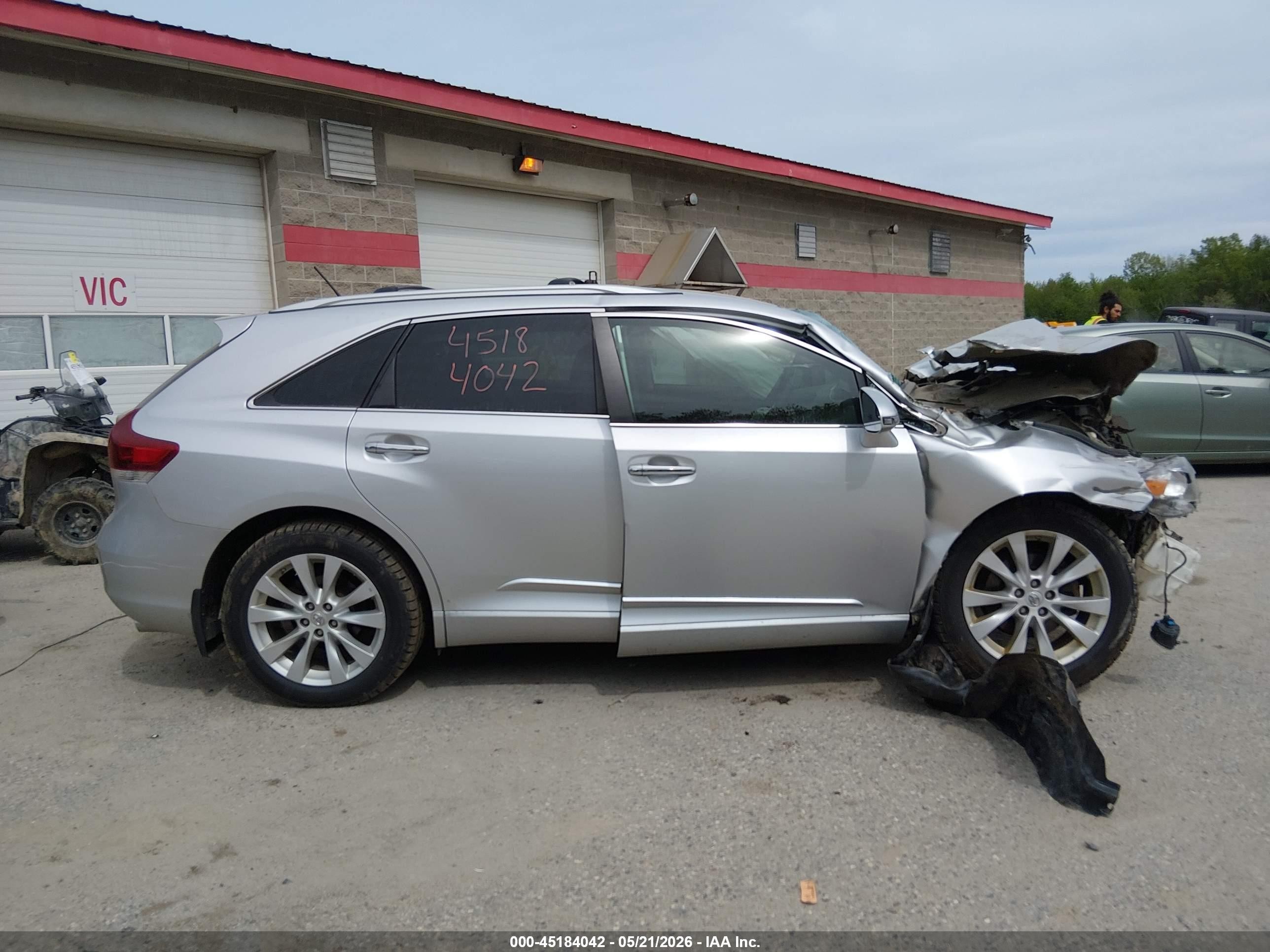 2014 Toyota Venza Xle Silver vin: 4T3BA3BB6EU055691