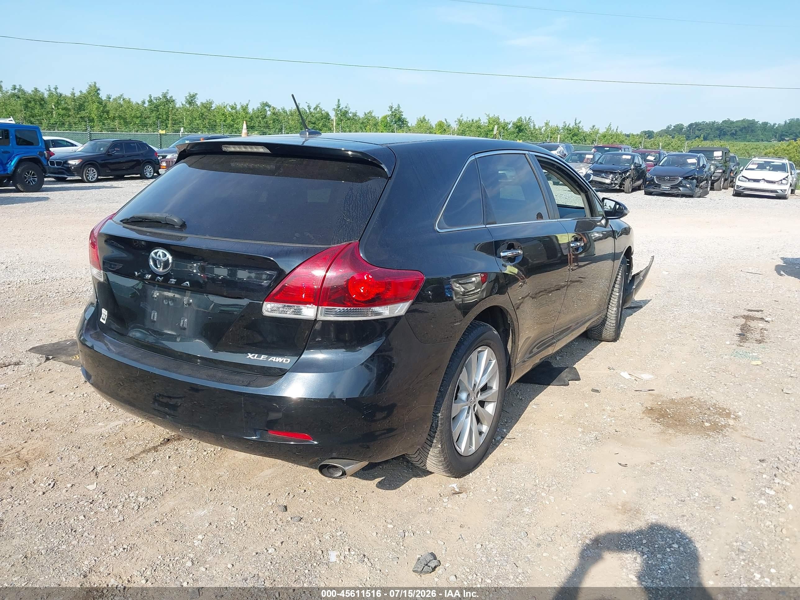 2014 Toyota Venza Xle Black vin: 4T3BA3BB6EU057294