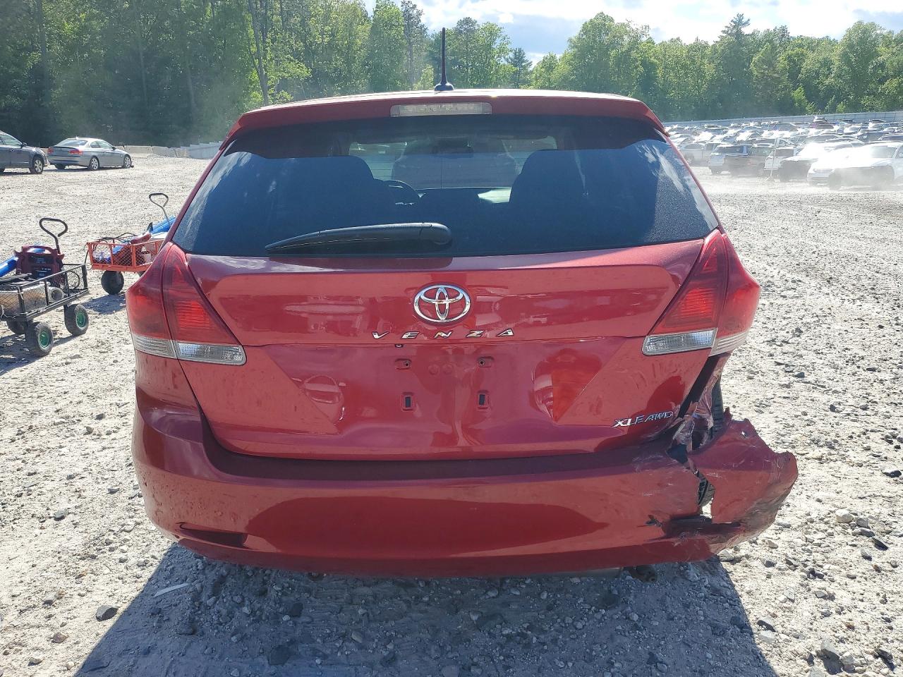 2014 Toyota Venza Xle Red vin: 4T3BA3BB6EU058185