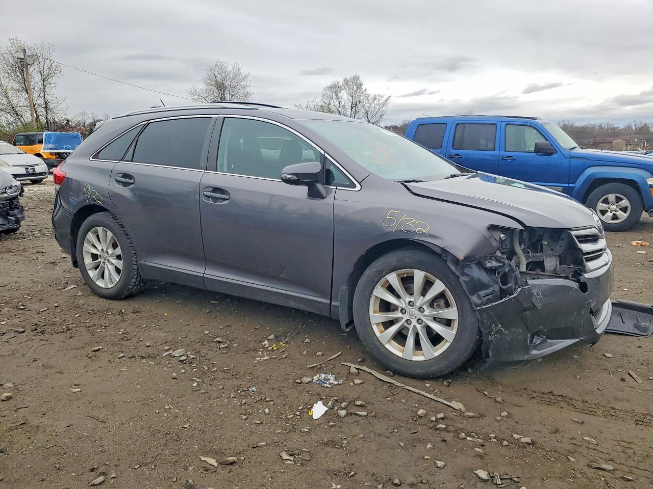 2015 Toyota Venza Le Угольный vin: 4T3BA3BB6FU075814