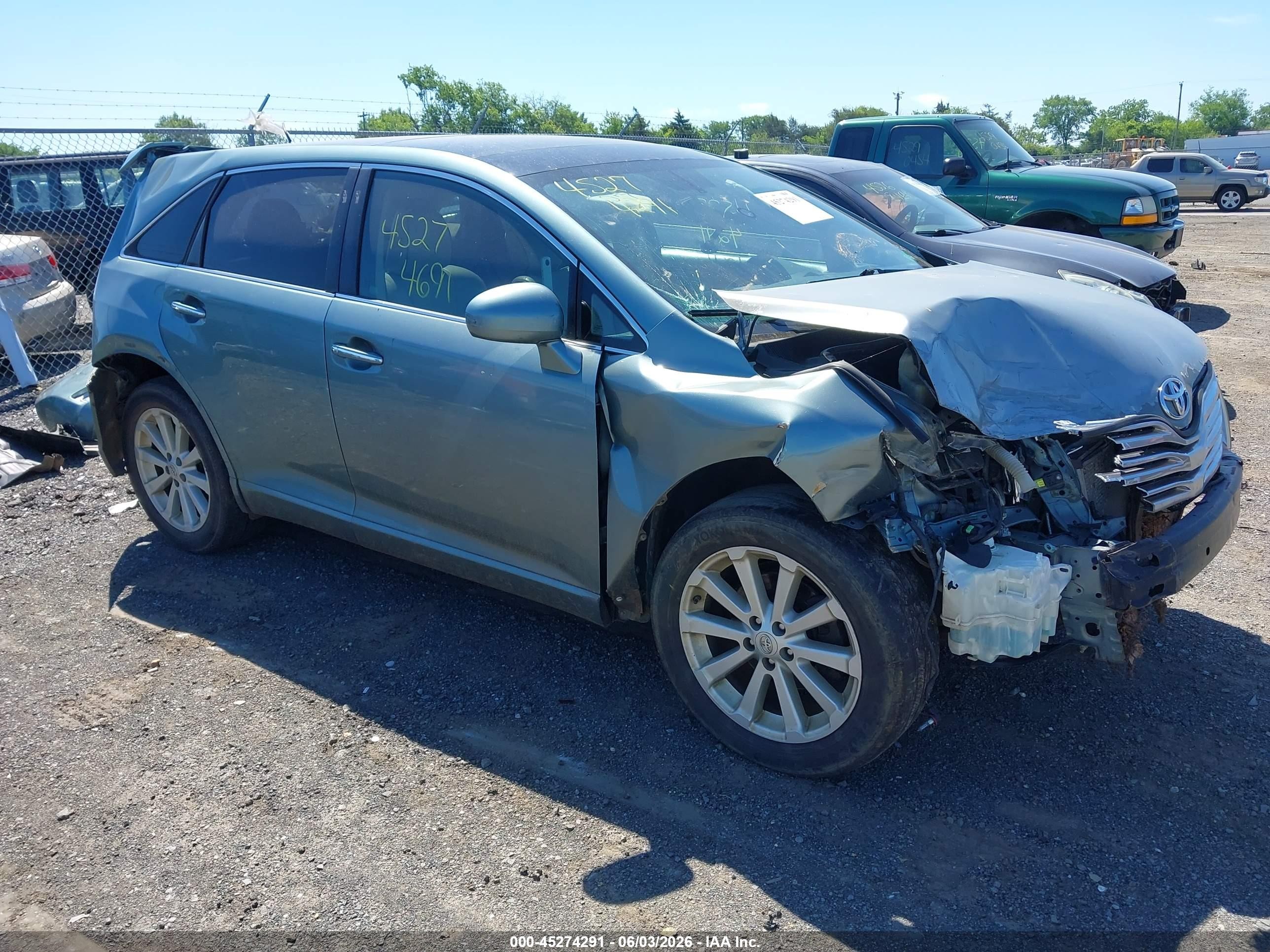 2010 Toyota Venza   Gray vin: 4T3BA3BB7AU009796