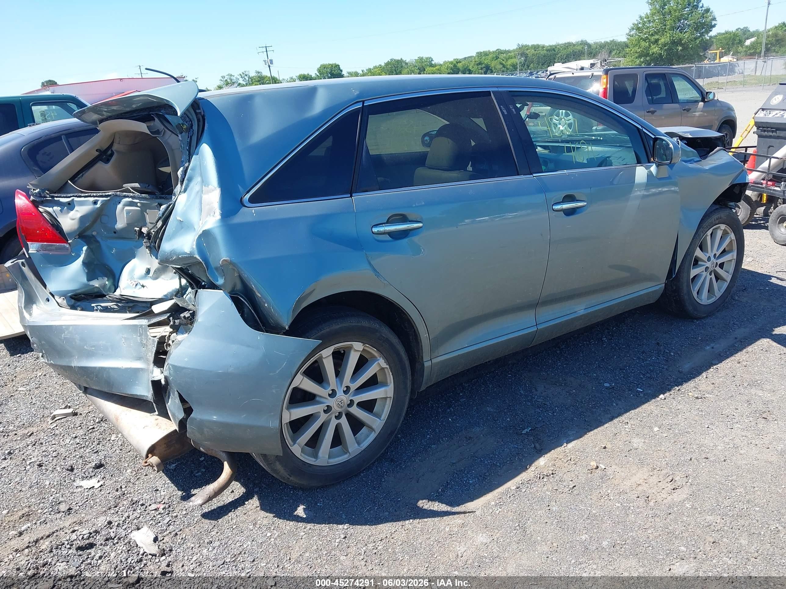 2010 Toyota Venza   Gray vin: 4T3BA3BB7AU009796