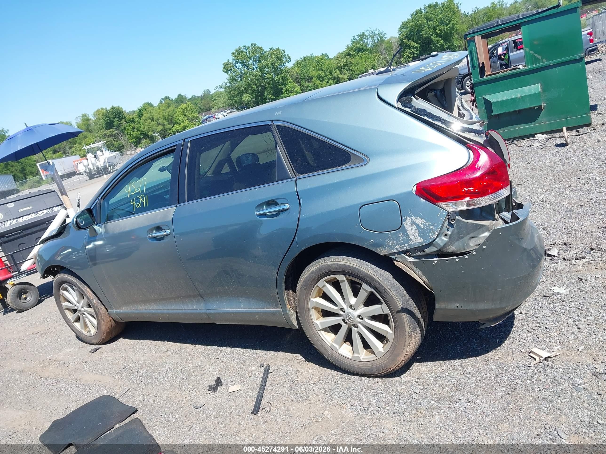 2010 Toyota Venza   Gray vin: 4T3BA3BB7AU009796