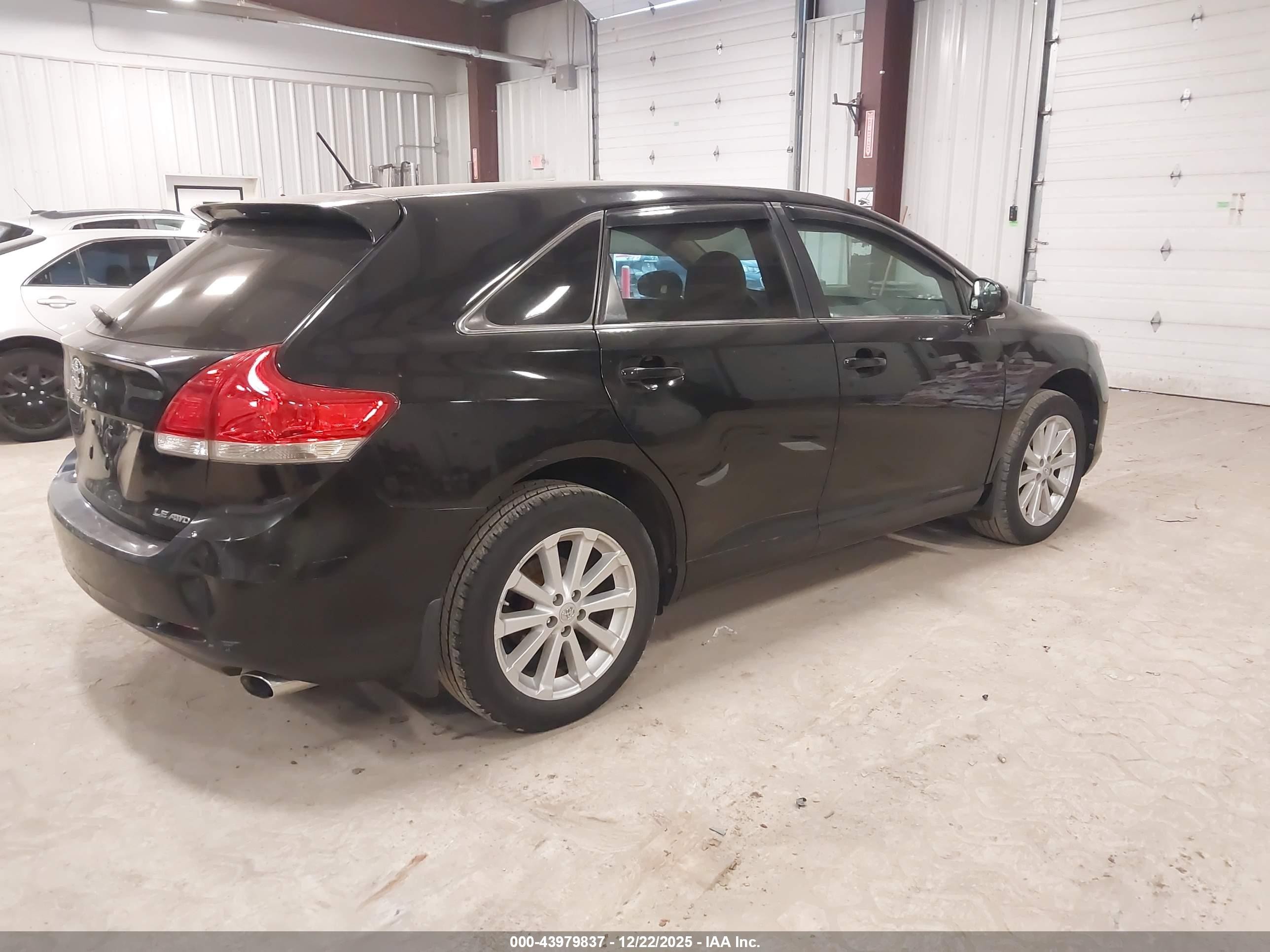 2012 Toyota Venza Le Black vin: 4T3BA3BB7CU029663