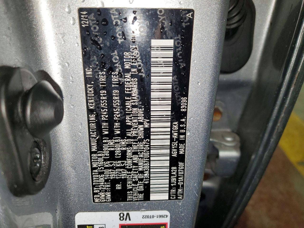 2015 Toyota Venza Xle Silver vin: 4T3BA3BB7FU070475