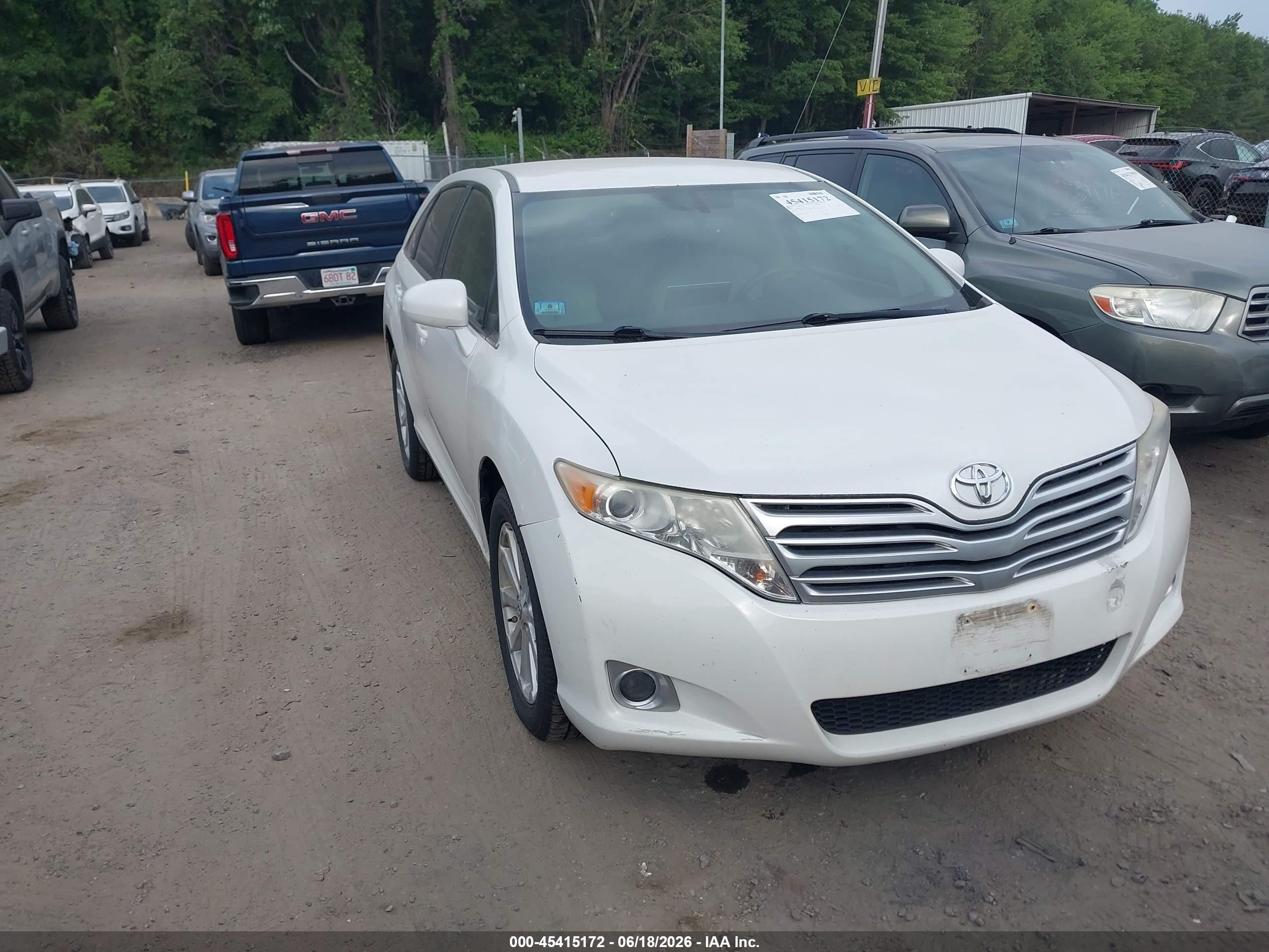 2012 Toyota Venza Le White vin: 4T3BA3BB8CU030076